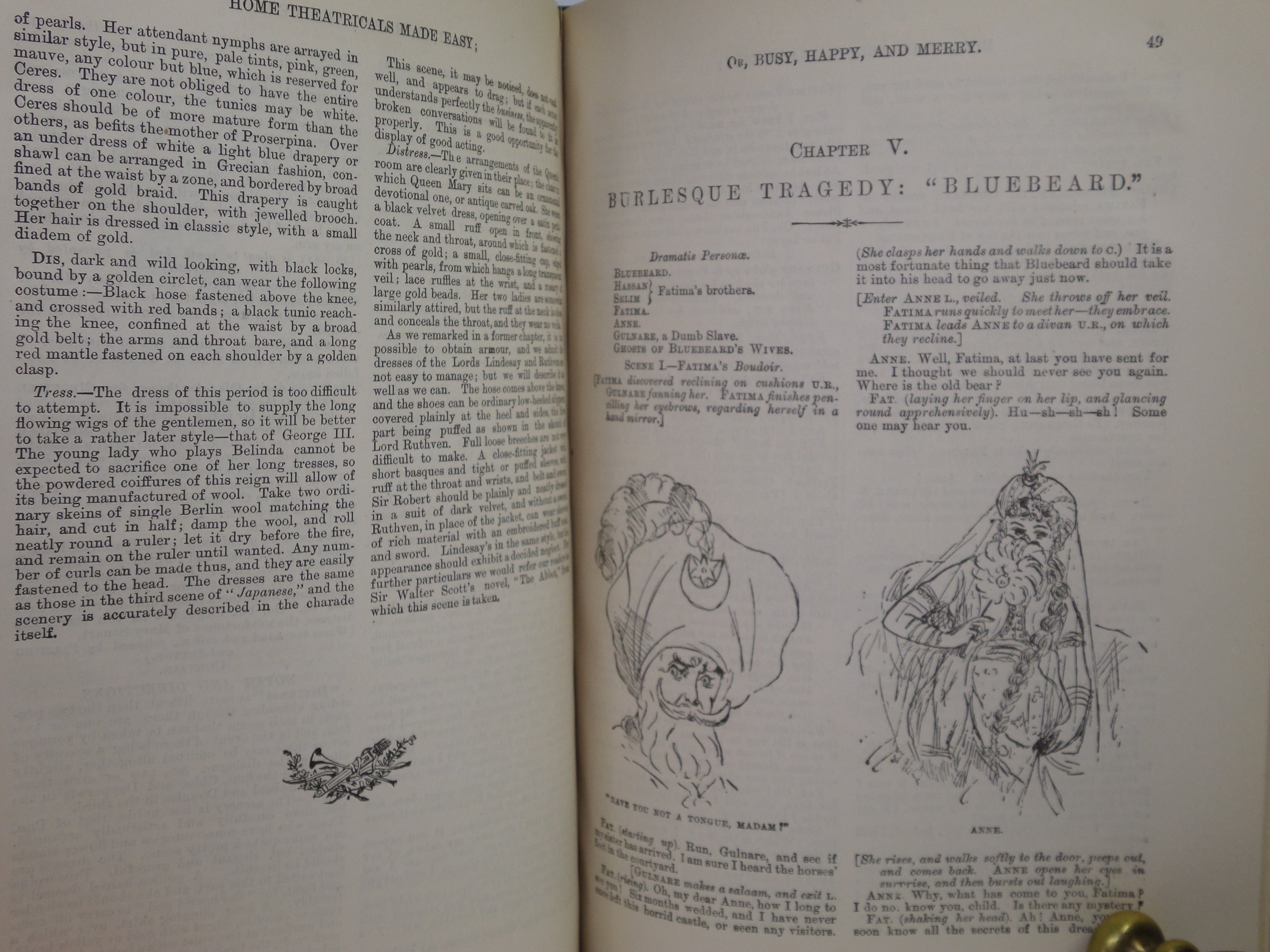 HOME THEATRICALS MADE EASY OR BUSY HAPPY AND MERRY 1891 FRANCES & ALICE CALLOW