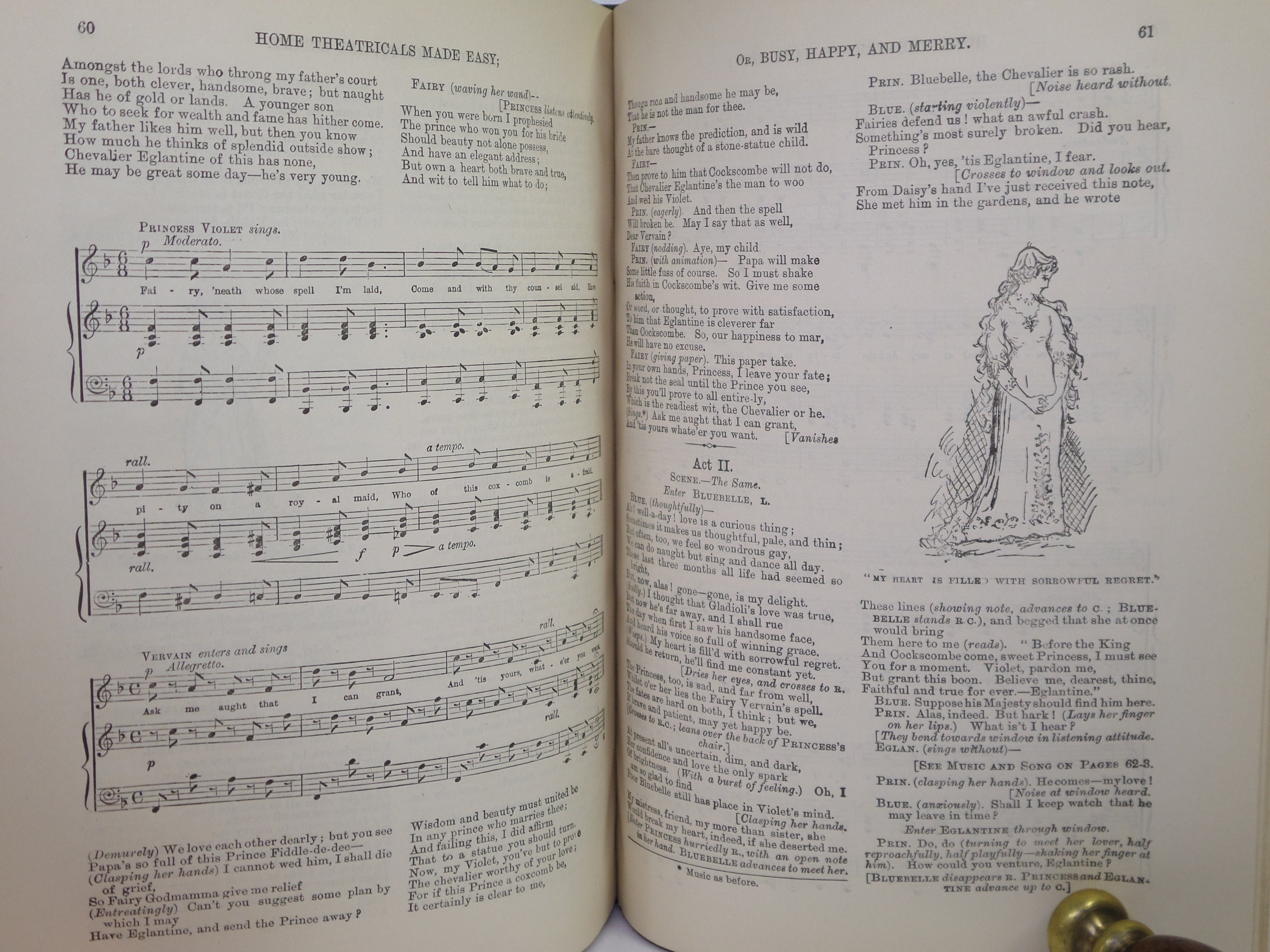 HOME THEATRICALS MADE EASY OR BUSY HAPPY AND MERRY 1891 FRANCES & ALICE CALLOW