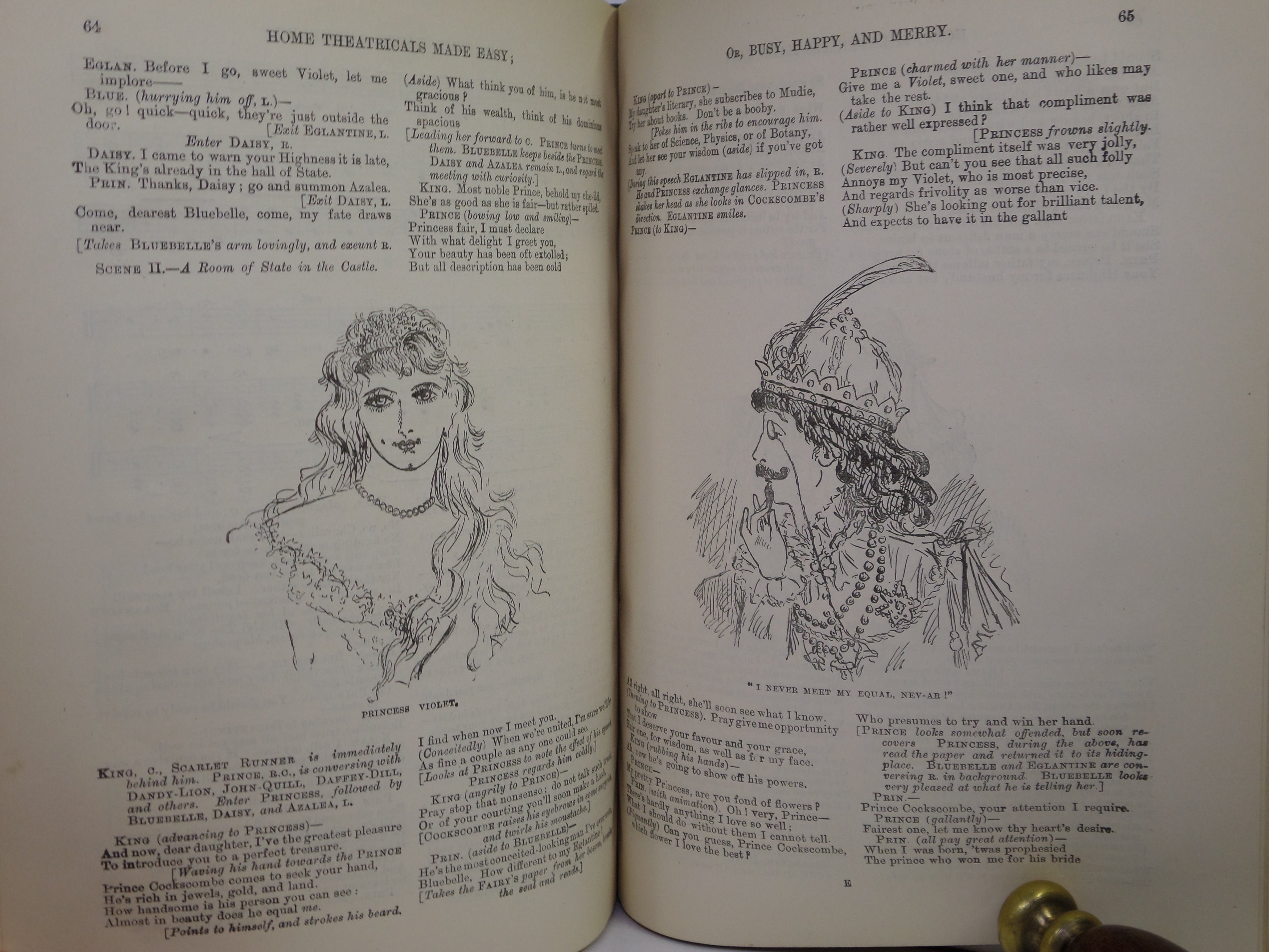 HOME THEATRICALS MADE EASY OR BUSY HAPPY AND MERRY 1891 FRANCES & ALICE CALLOW