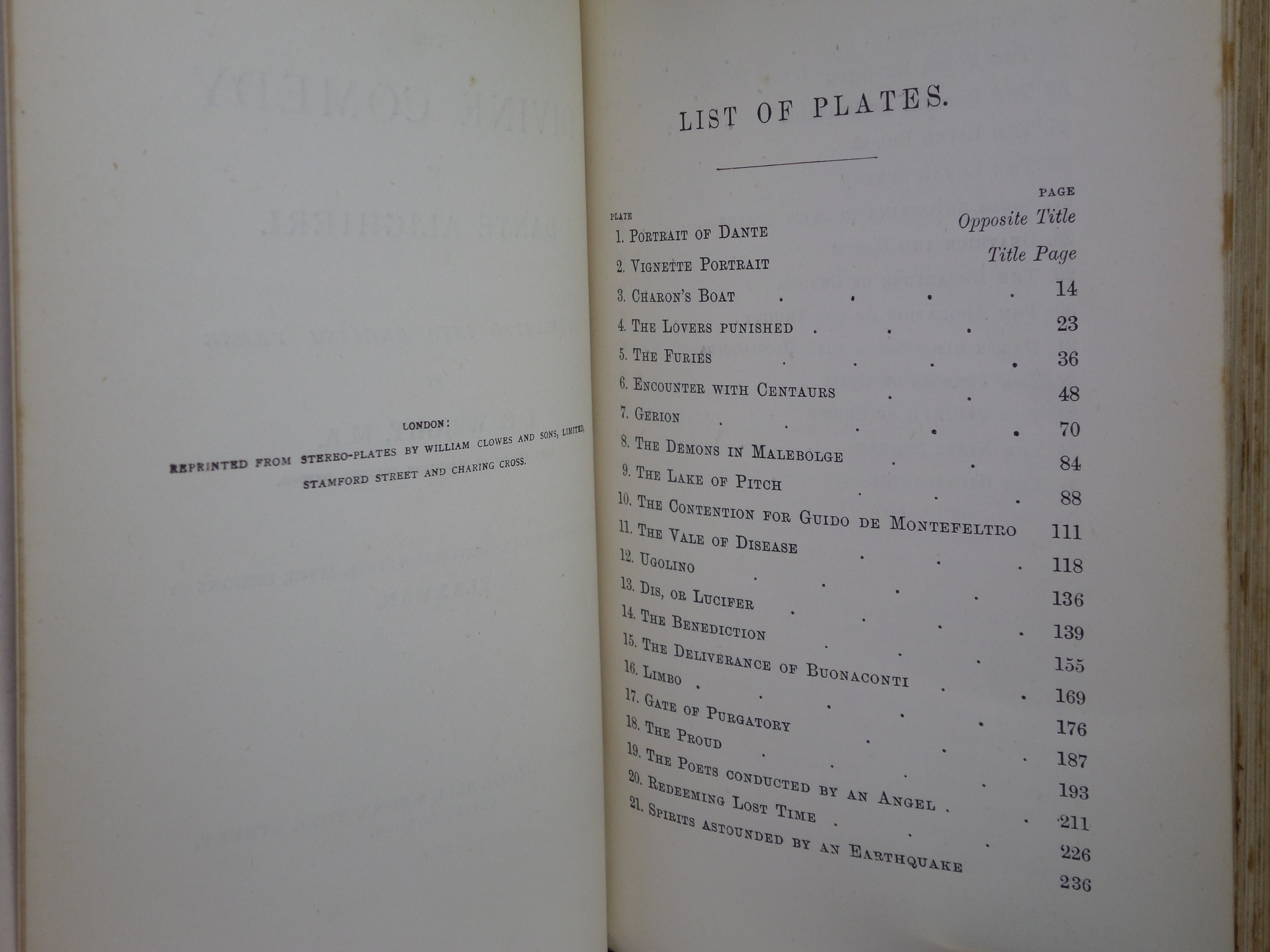 THE DIVINE COMEDY OF DANTE ALIGHIERI 1891 BUMPUS FINE BINDING, FLAXMAN ILLS.