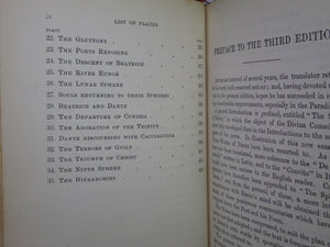 THE DIVINE COMEDY OF DANTE ALIGHIERI 1891 BUMPUS FINE BINDING, FLAXMAN ILLS.