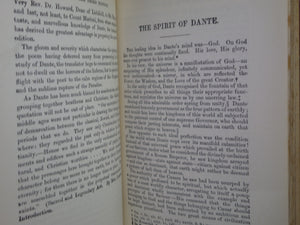 THE DIVINE COMEDY OF DANTE ALIGHIERI 1891 BUMPUS FINE BINDING, FLAXMAN ILLS.