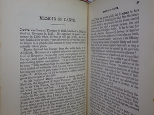 THE DIVINE COMEDY OF DANTE ALIGHIERI 1891 BUMPUS FINE BINDING, FLAXMAN ILLS.