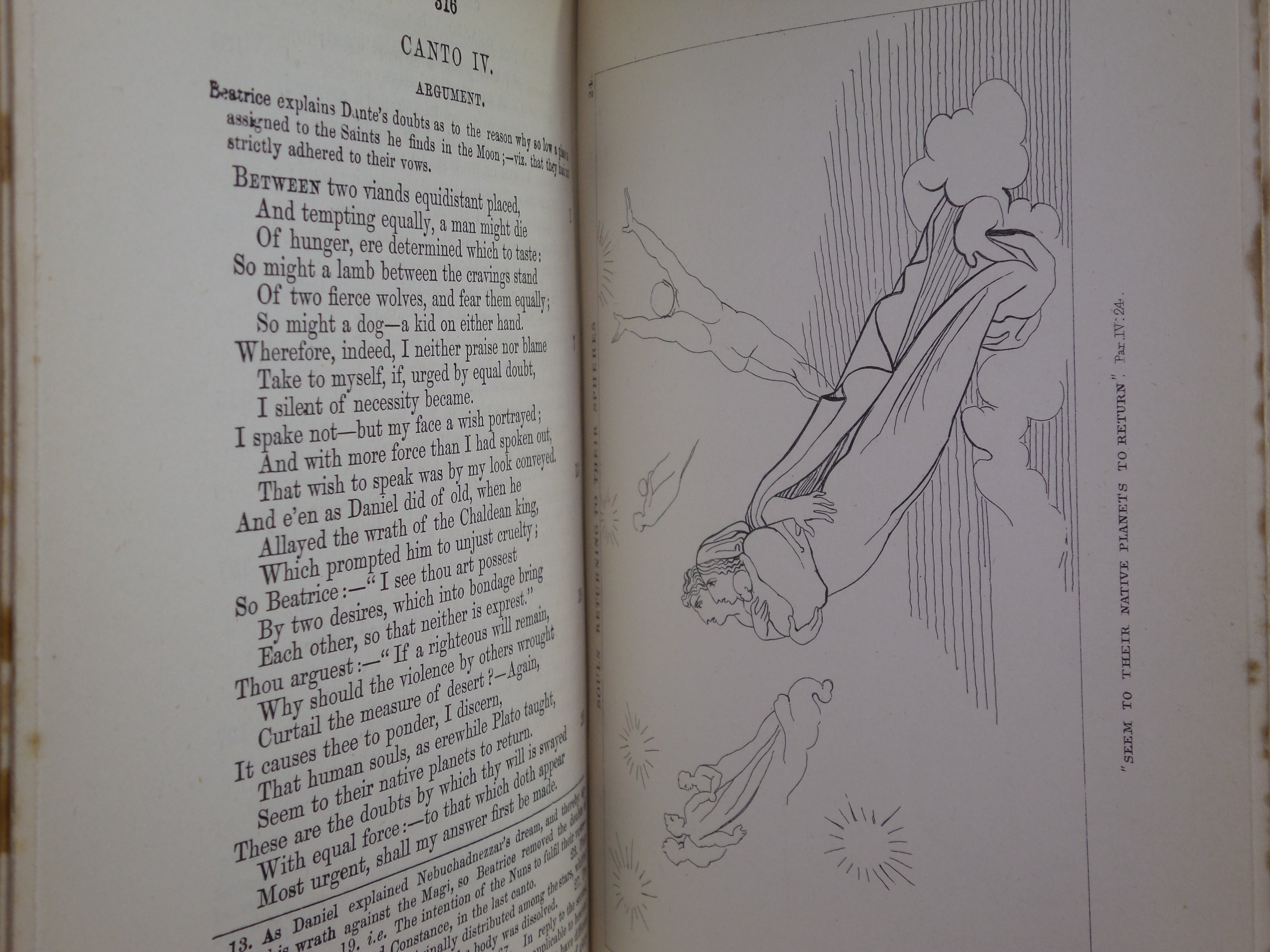 THE DIVINE COMEDY OF DANTE ALIGHIERI 1891 BUMPUS FINE BINDING, FLAXMAN ILLS.