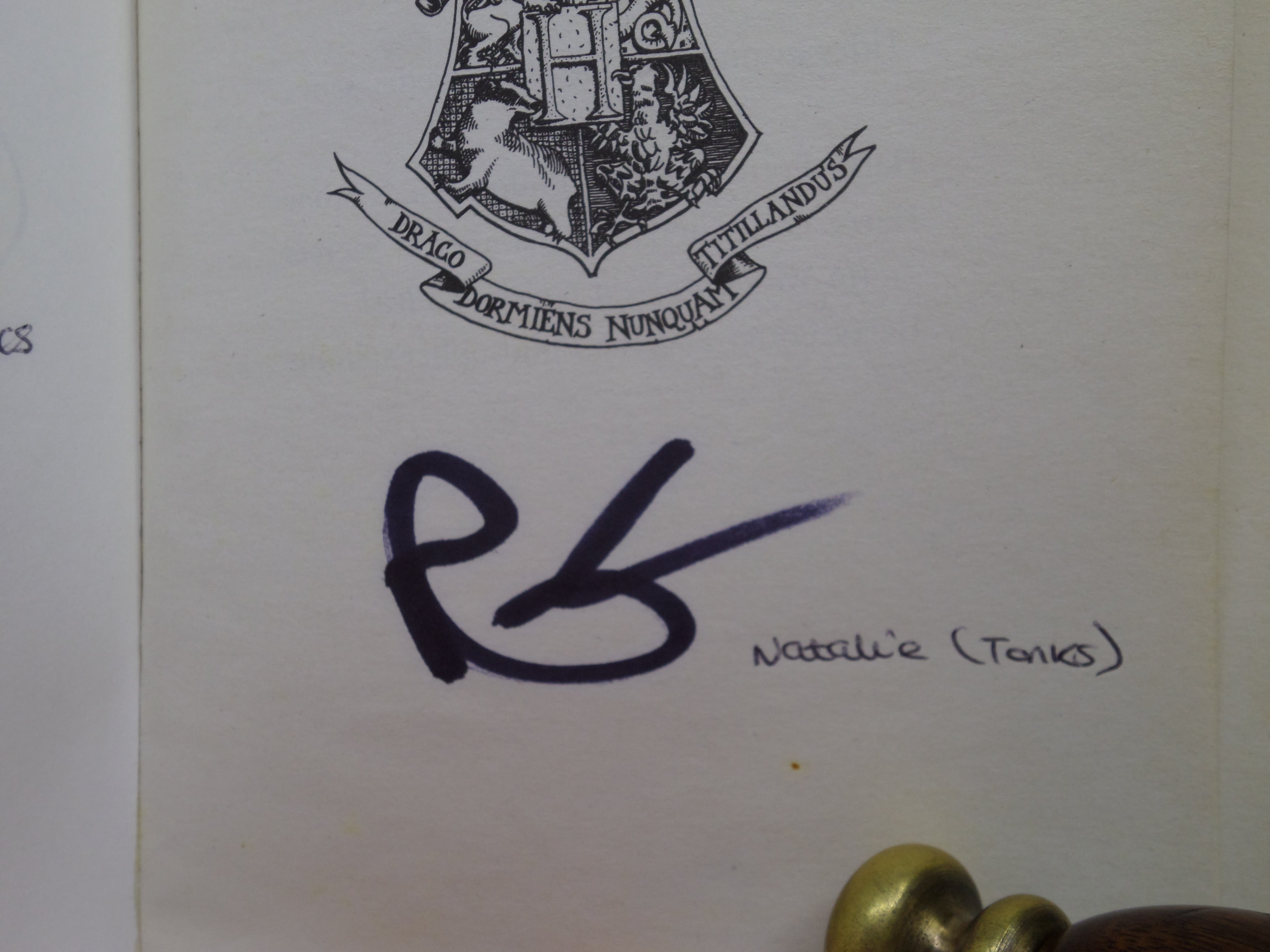 HARRY POTTER AND THE DEATHLY HALLOWS BY J.K. ROWLING 2007 SIGNED BY CAST MEMBERS