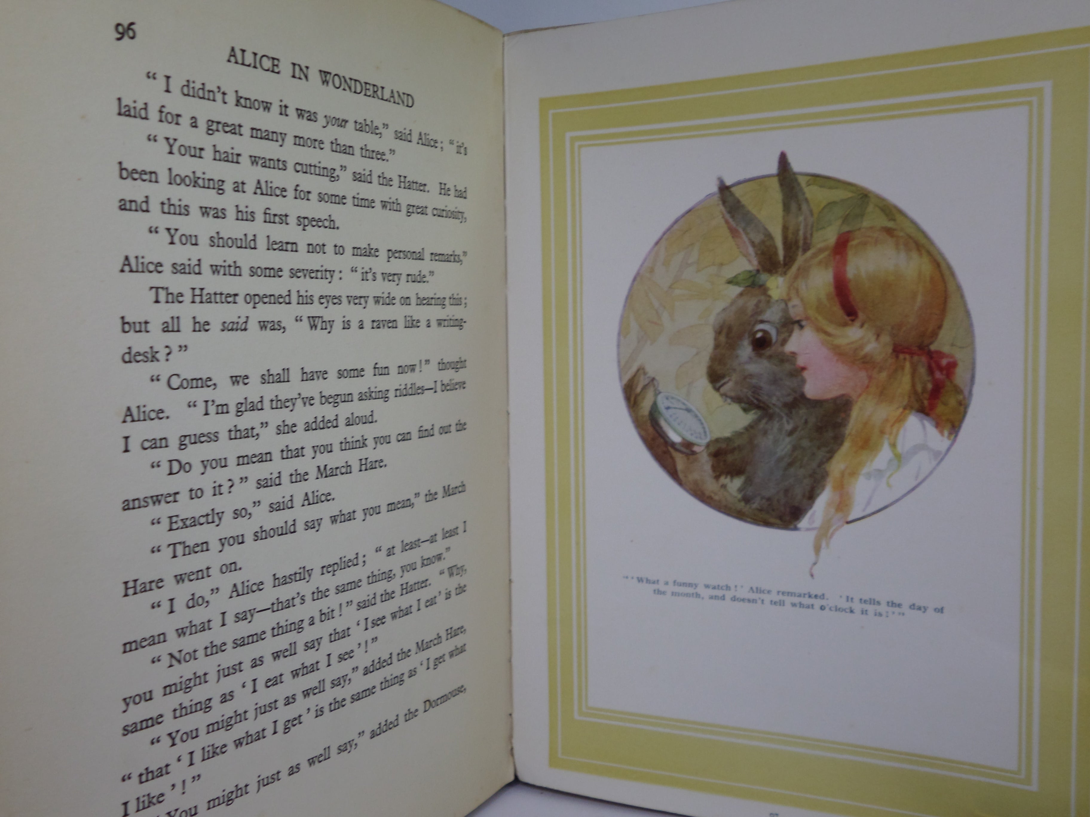 ALICE'S ADVENTURES IN WONDERLAND BY LEWIS CARROLL, ILLUSTRATED BY MARGARET TARRANT