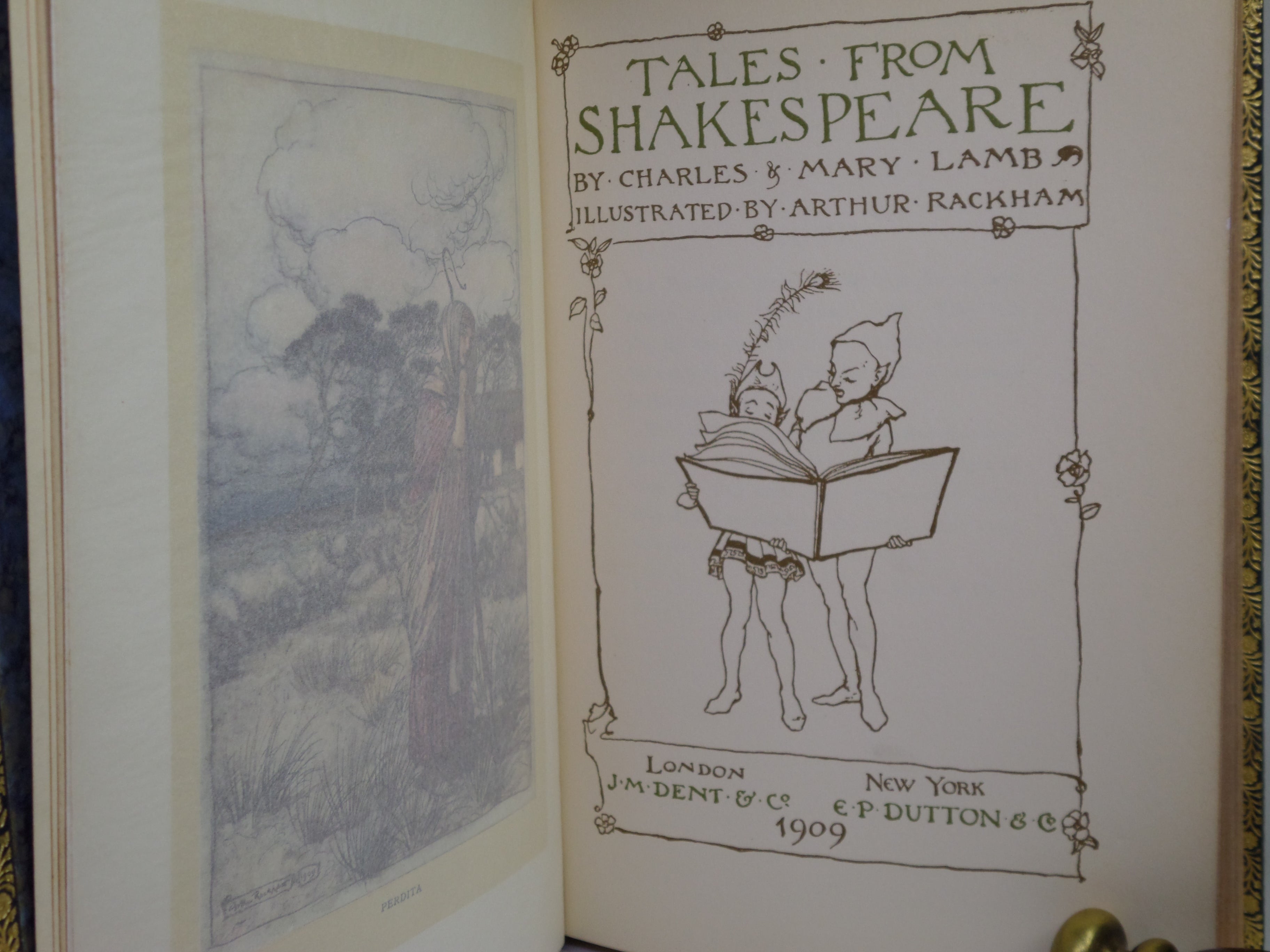 TALES FROM SHAKESPEARE BY CHARLES & MARY LAMB 1909 BAYNTUN BINDING, RACKHAM ILLS