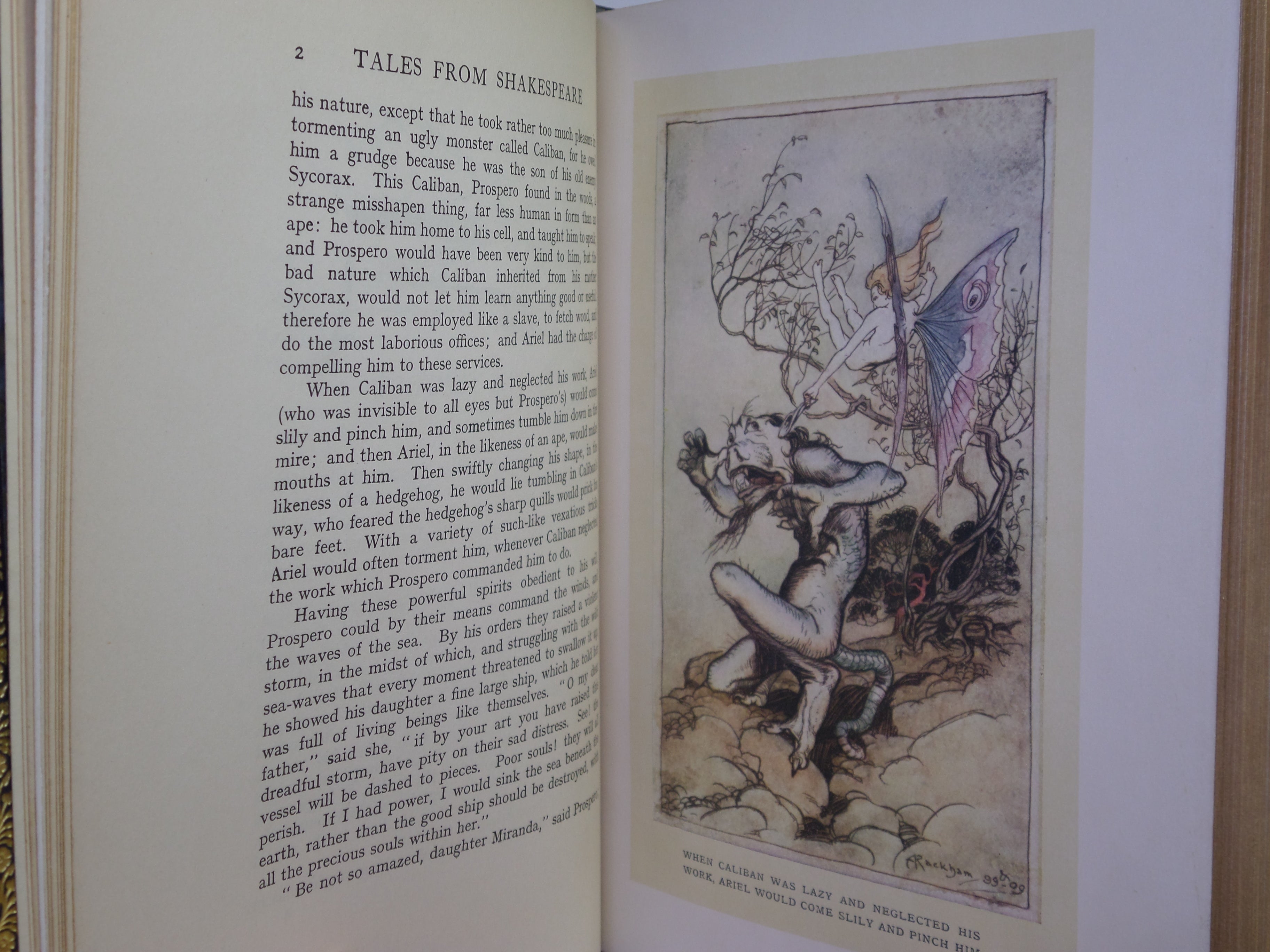 TALES FROM SHAKESPEARE BY CHARLES & MARY LAMB 1909 BAYNTUN BINDING, RACKHAM ILLS