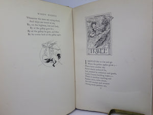 A CHILD'S GARDEN OF VERSES BY ROBERT LOUIS STEVENSON 1908 INSCRIBED BY ILLUSTRATOR CHARLES ROBINSON