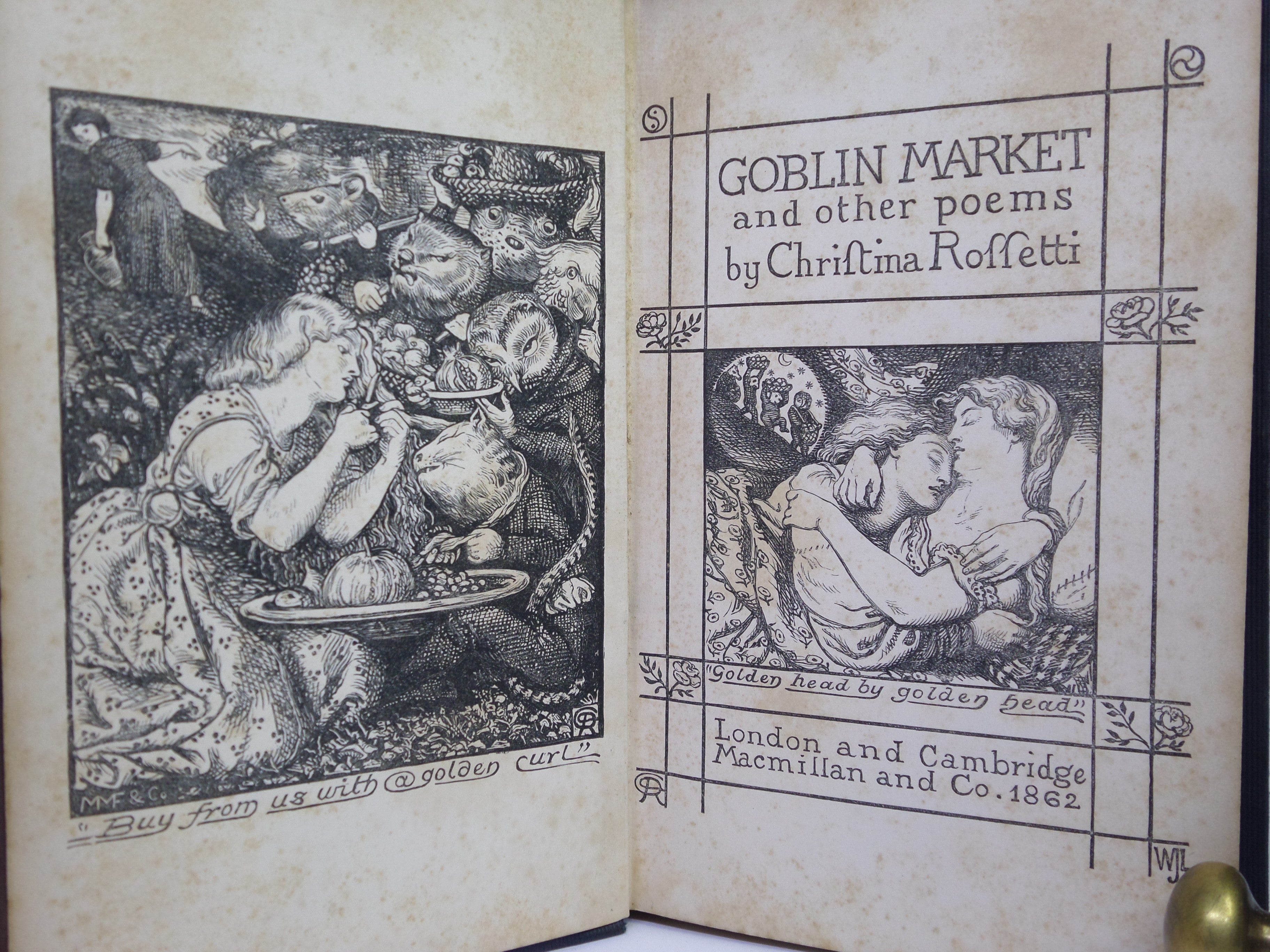 GOBLIN MARKET BY CHRISTINA ROSSETTI 1862 FIRST EDITION