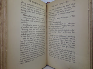 THE BATTLE OF LIFE BY CHARLES DICKENS 1907 DELUXE VELLUM BINDING, C. E. BROCK ILLUSTRATIONS