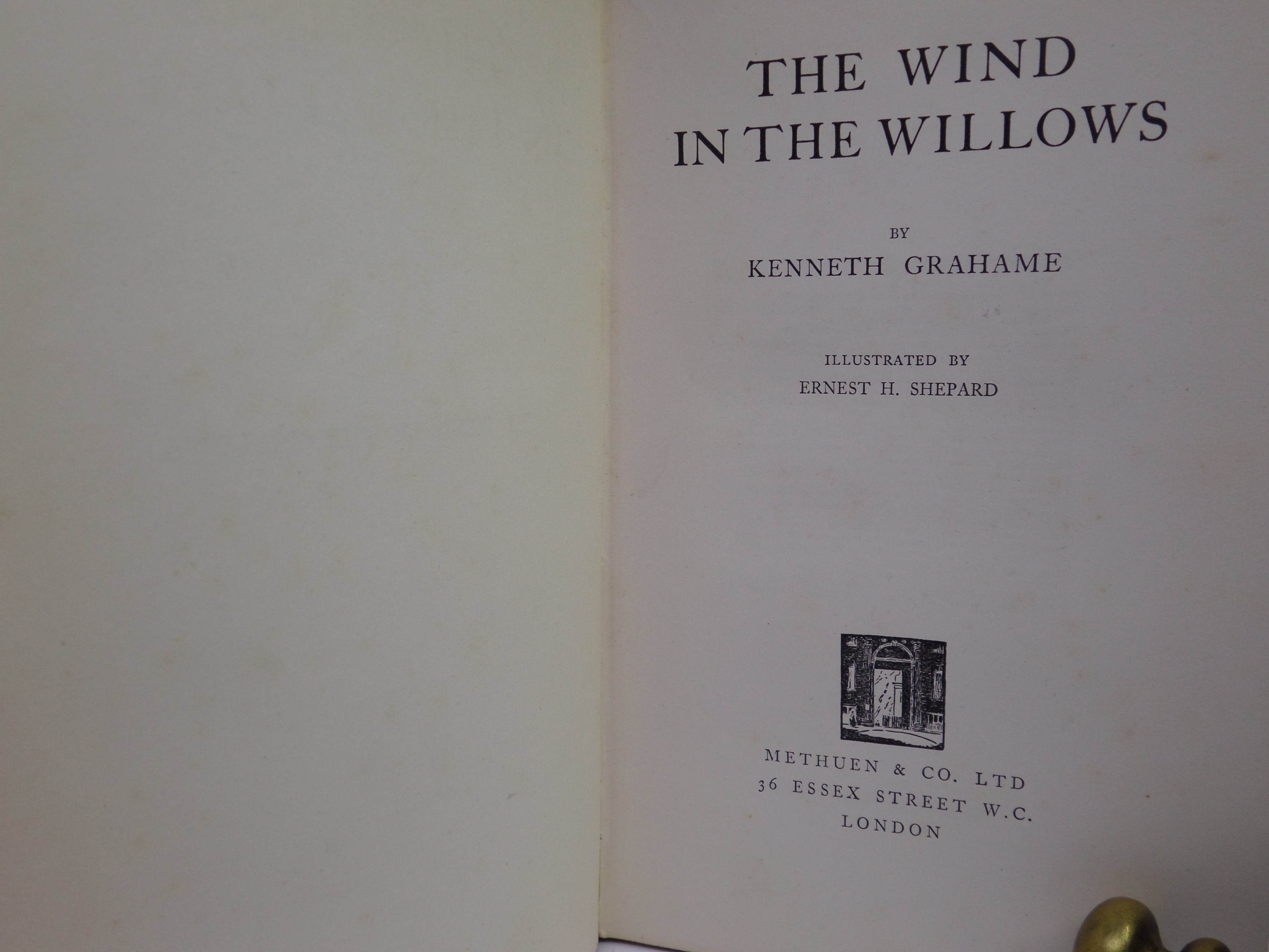 THE WIND IN THE WILLOWS BY KENNETH GRAHAME 1931 FIRST SHEPARD EDITION