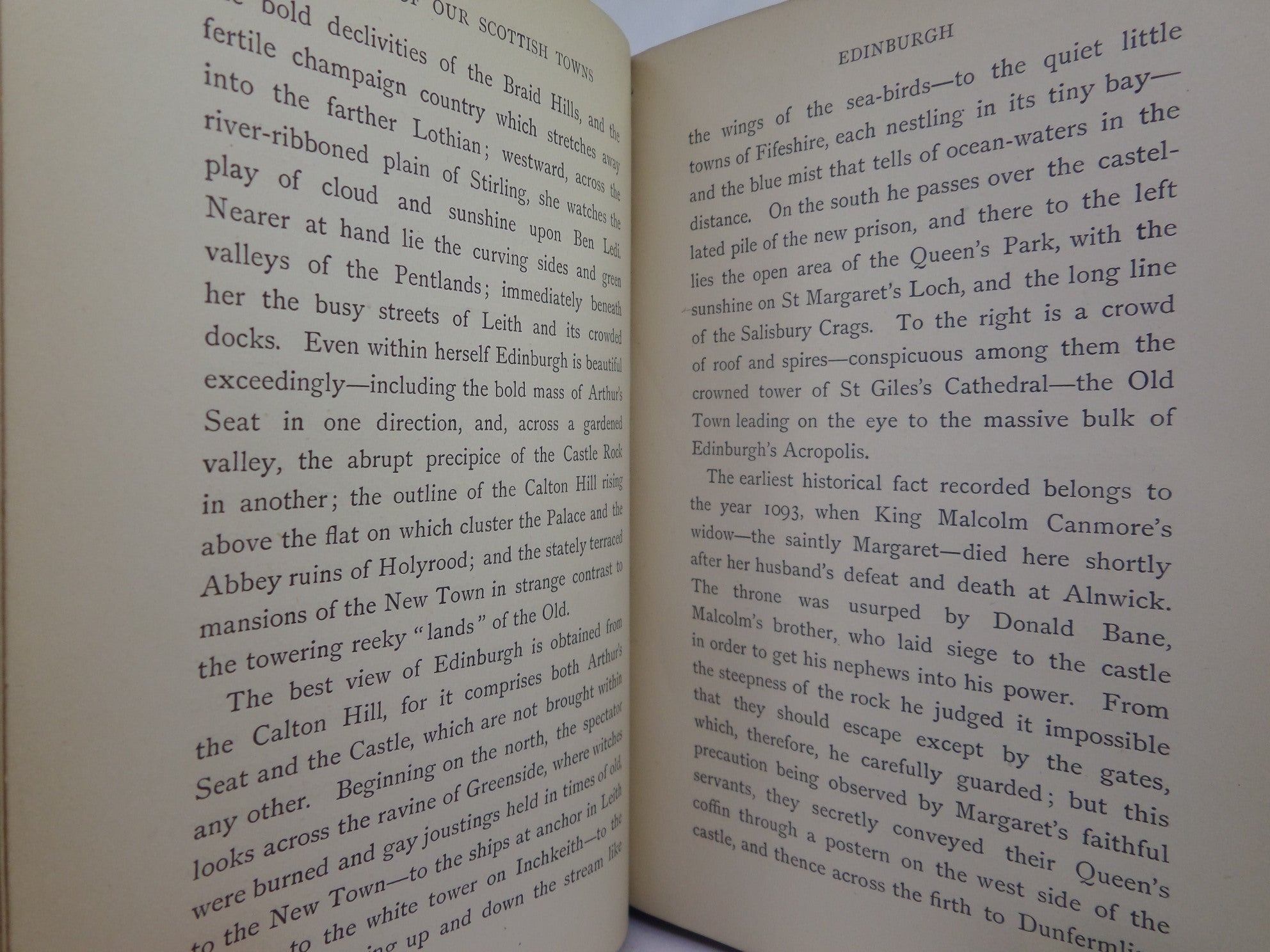 ROMANTIC STORIES OF OUR SCOTTISH TOWNS 1894 W. H. DAVENPORT ADAMS, LEATHER BOUND