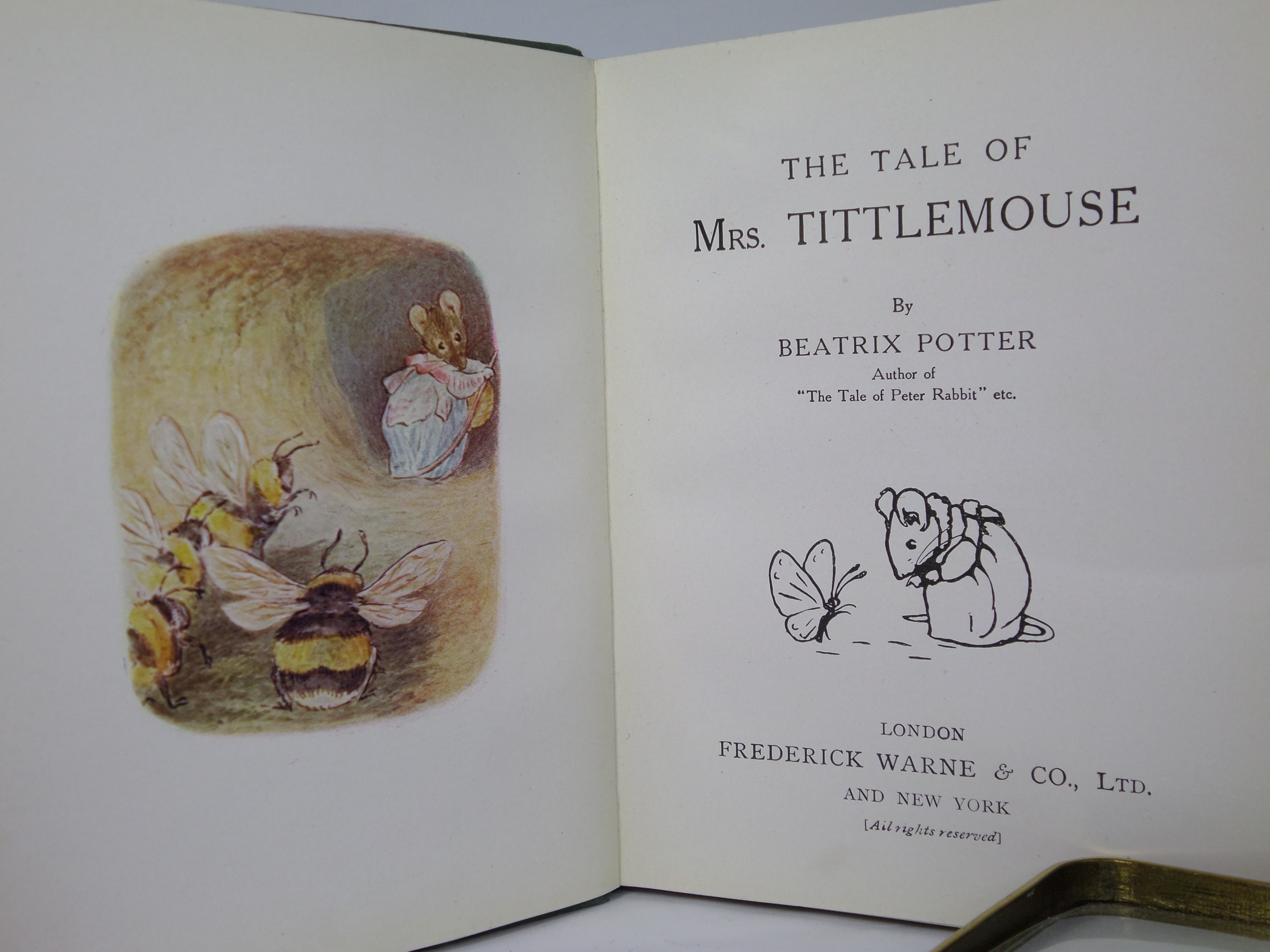 THE TALE OF MRS. TITTLEMOUSE BY BEATRIX POTTER CIRCA 1915