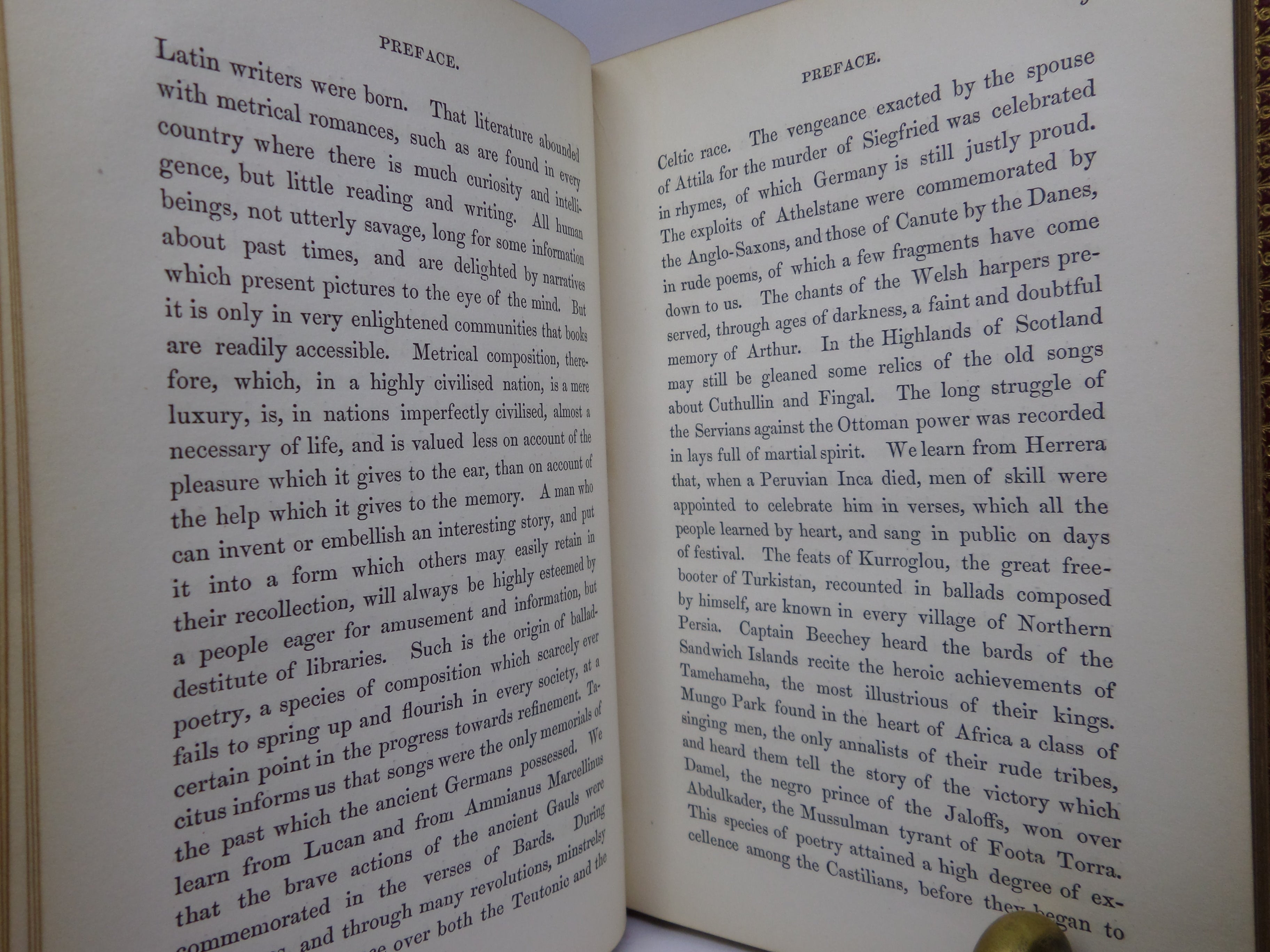 LAYS OF ANCIENT ROME: WITH IVRY, AND THE ARMADA BY THOMAS BABINGTON MACAULAY 1850 FINE LEATHER BINDING