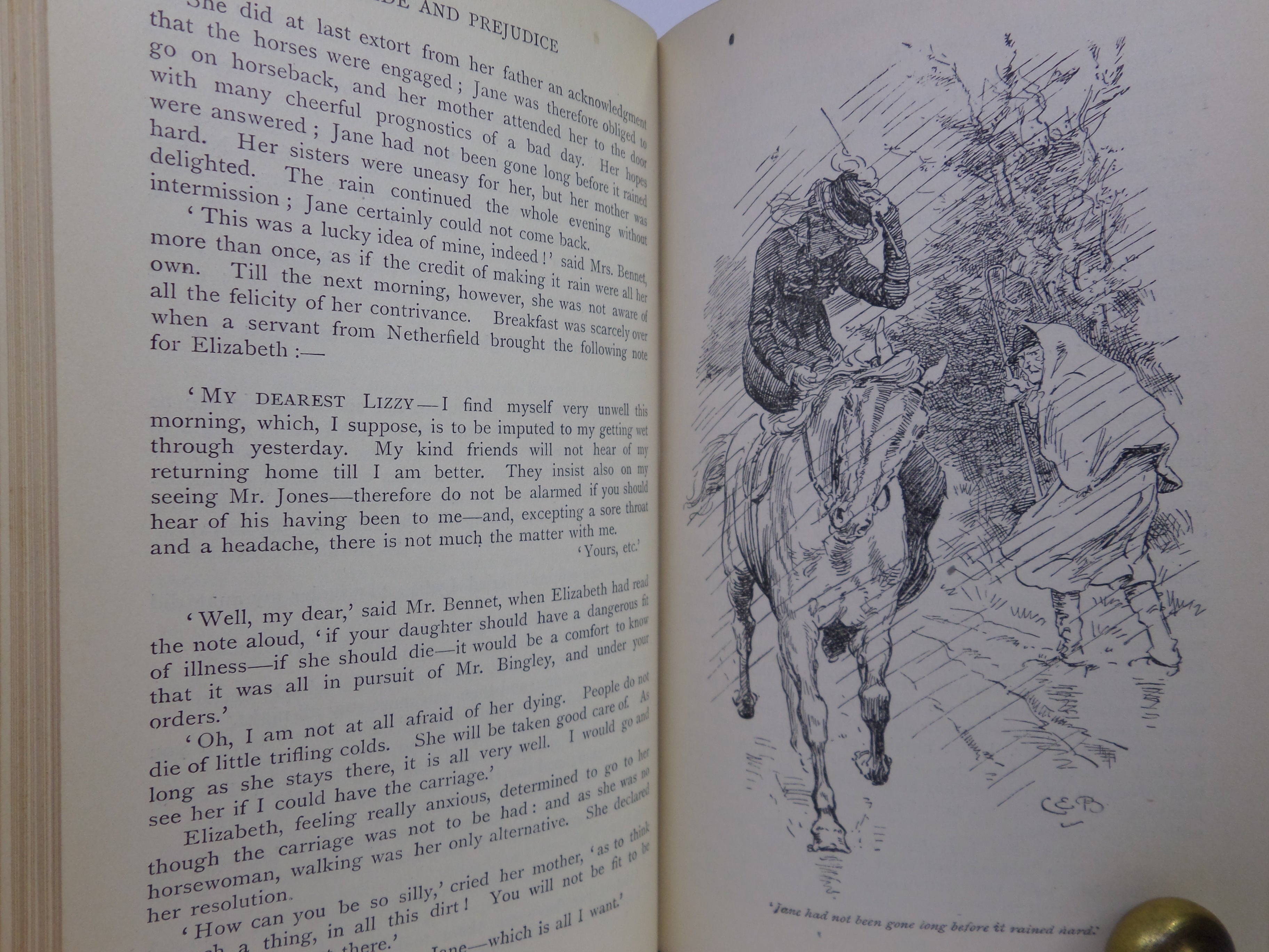 PRIDE AND PREJUDICE BY JANE AUSTEN 1922 ILLUSTRATED BY CHARLES E. BROCK