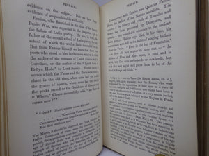 LAYS OF ANCIENT ROME: WITH IVRY, AND THE ARMADA BY THOMAS BABINGTON MACAULAY 1850 FINE LEATHER BINDING