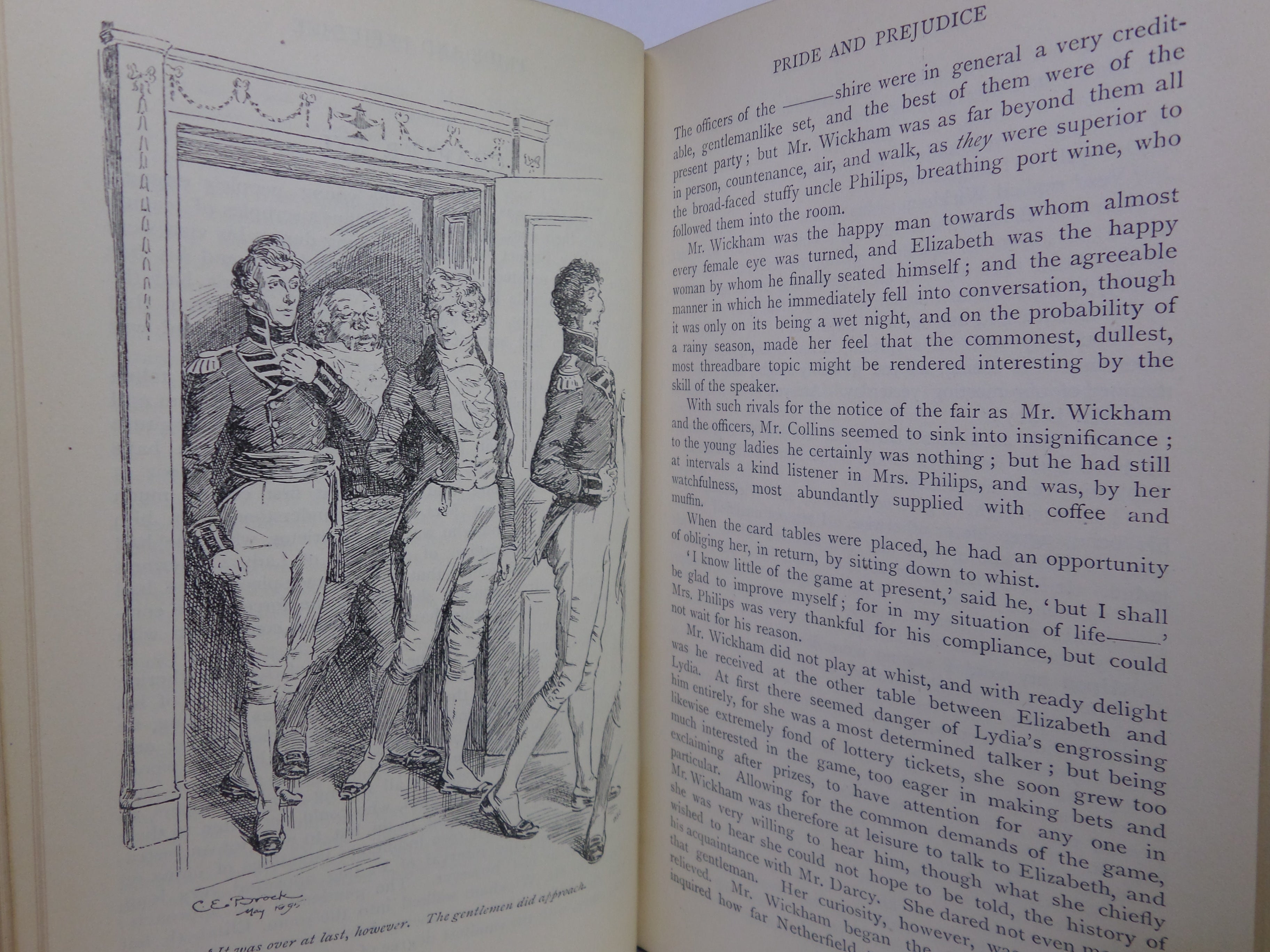 PRIDE AND PREJUDICE BY JANE AUSTEN 1922 ILLUSTRATED BY CHARLES E. BROCK