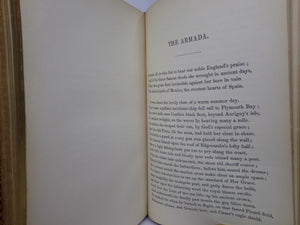 LAYS OF ANCIENT ROME: WITH IVRY, AND THE ARMADA BY THOMAS BABINGTON MACAULAY 1850 FINE LEATHER BINDING