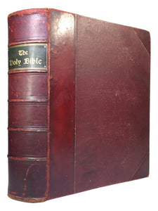 THE HOLY BIBLE ILLUSTRATED BY GUSTAVE DORE 1897 LEATHER BOUND