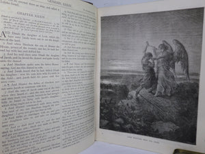 THE HOLY BIBLE ILLUSTRATED BY GUSTAVE DORE 1897 LEATHER BOUND