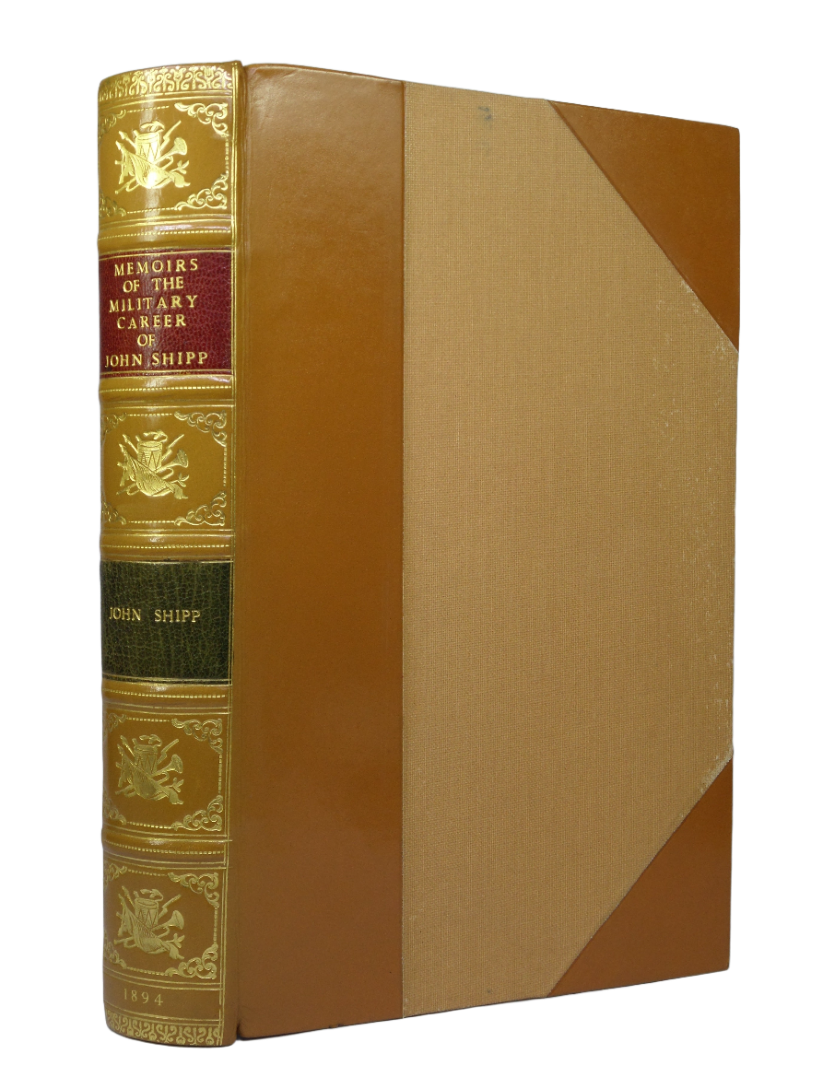 MEMOIRS OF THE EXTRAORDINARY MILITARY CAREER OF JOHN SHIPP 1894 FIRST EDITION FINELY BOUND BY BAYNTUN-RIVIERE