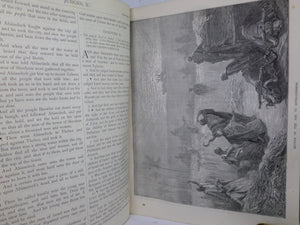 THE HOLY BIBLE ILLUSTRATED BY GUSTAVE DORE 1897 LEATHER BOUND