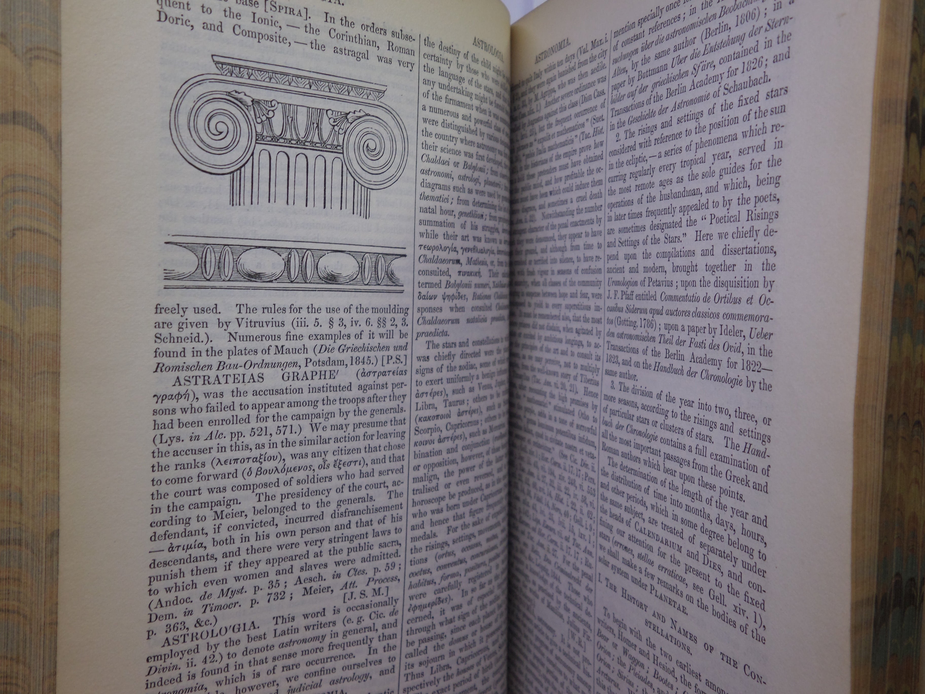 DICTIONARY OF GREEK AND ROMAN ANTIQUITIES BY WILLIAM SMITH 1859 LEATHER BINDING