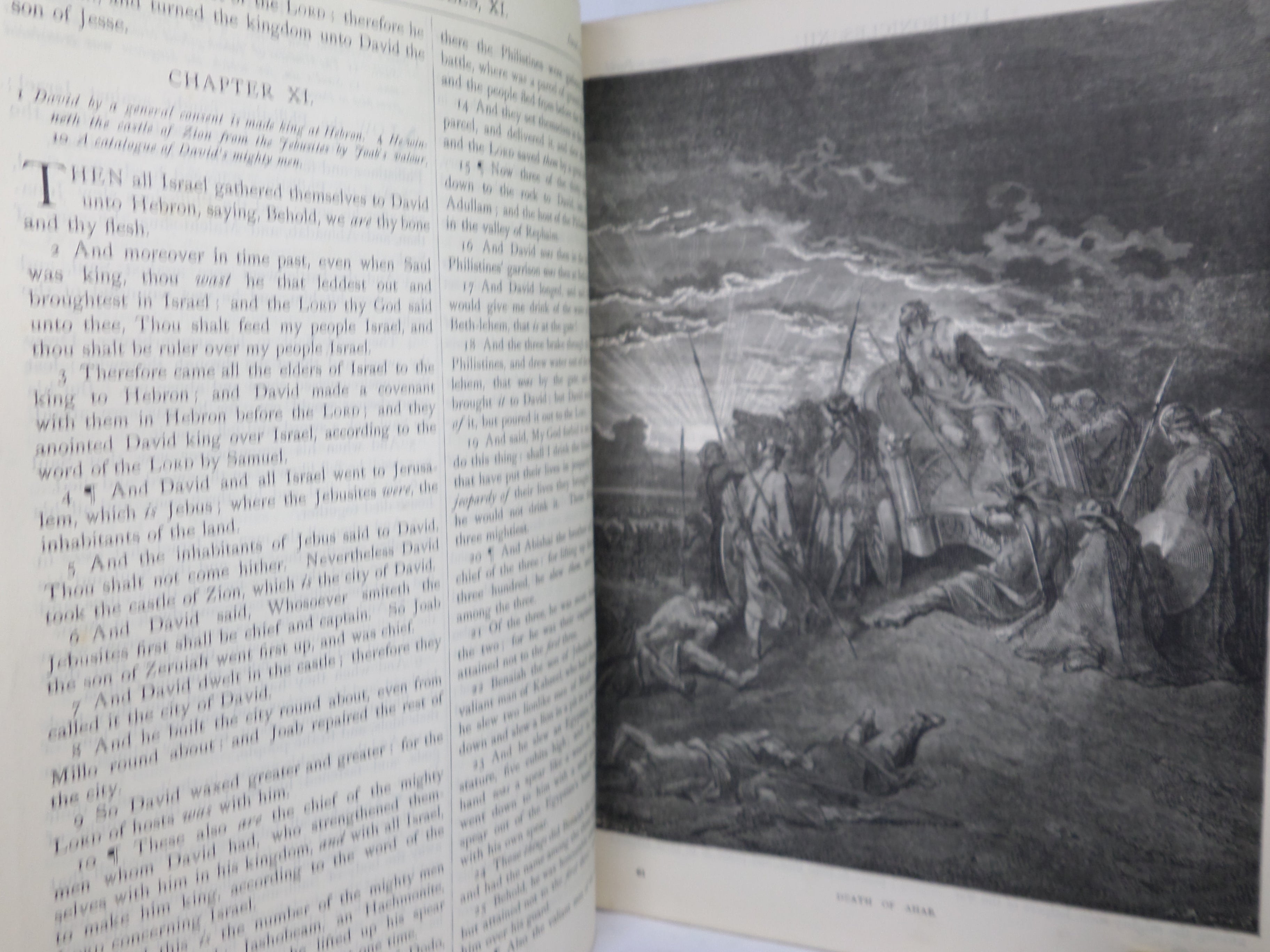 THE HOLY BIBLE ILLUSTRATED BY GUSTAVE DORE 1897 LEATHER BOUND