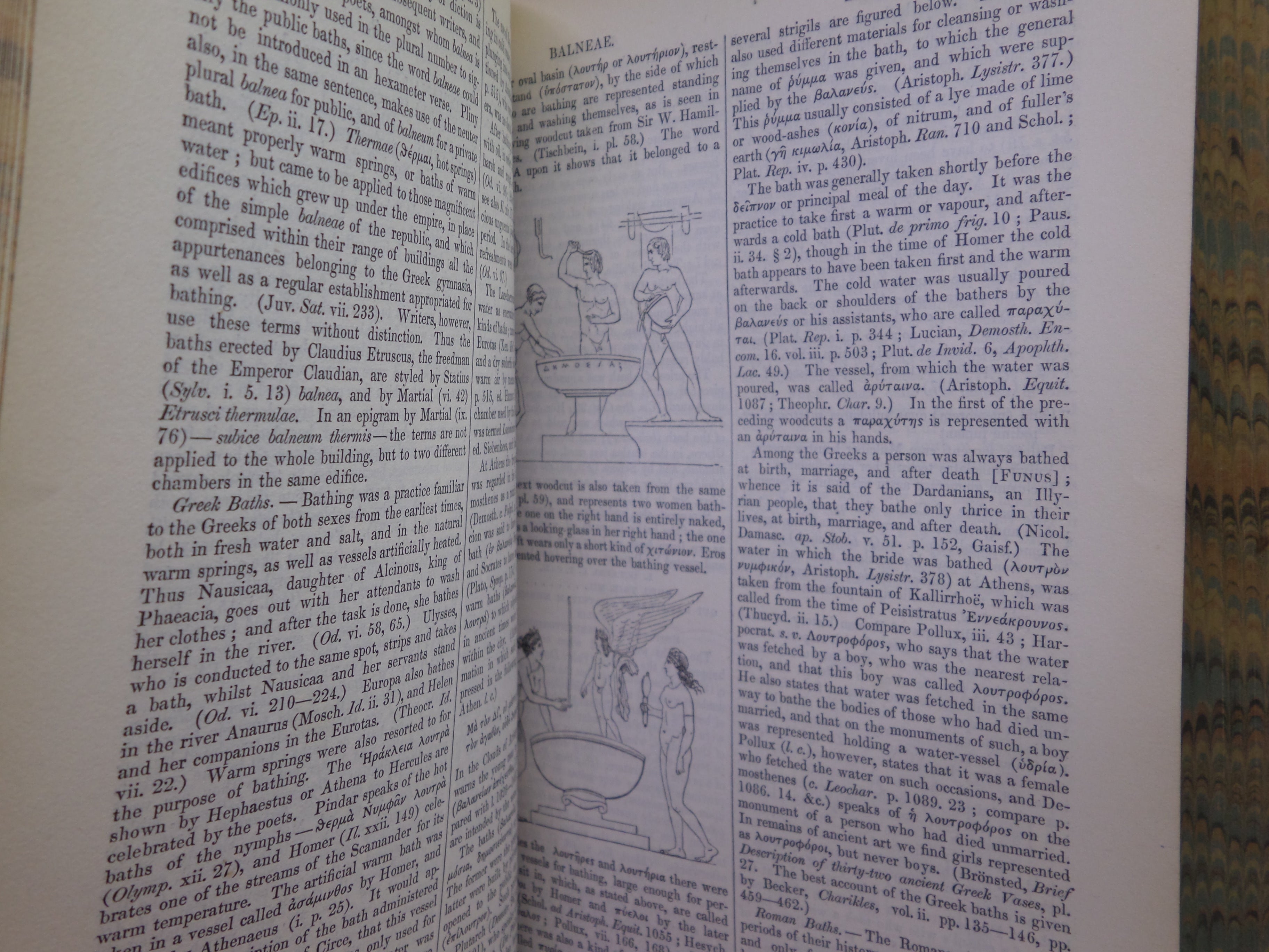 DICTIONARY OF GREEK AND ROMAN ANTIQUITIES BY WILLIAM SMITH 1859 LEATHER BINDING