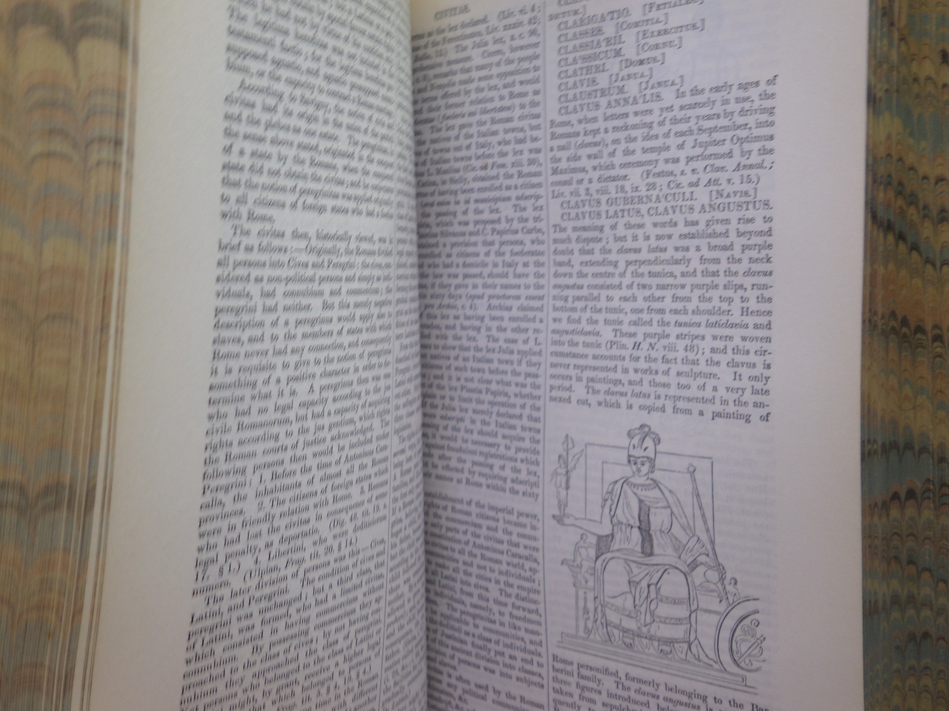DICTIONARY OF GREEK AND ROMAN ANTIQUITIES BY WILLIAM SMITH 1859 LEATHER BINDING