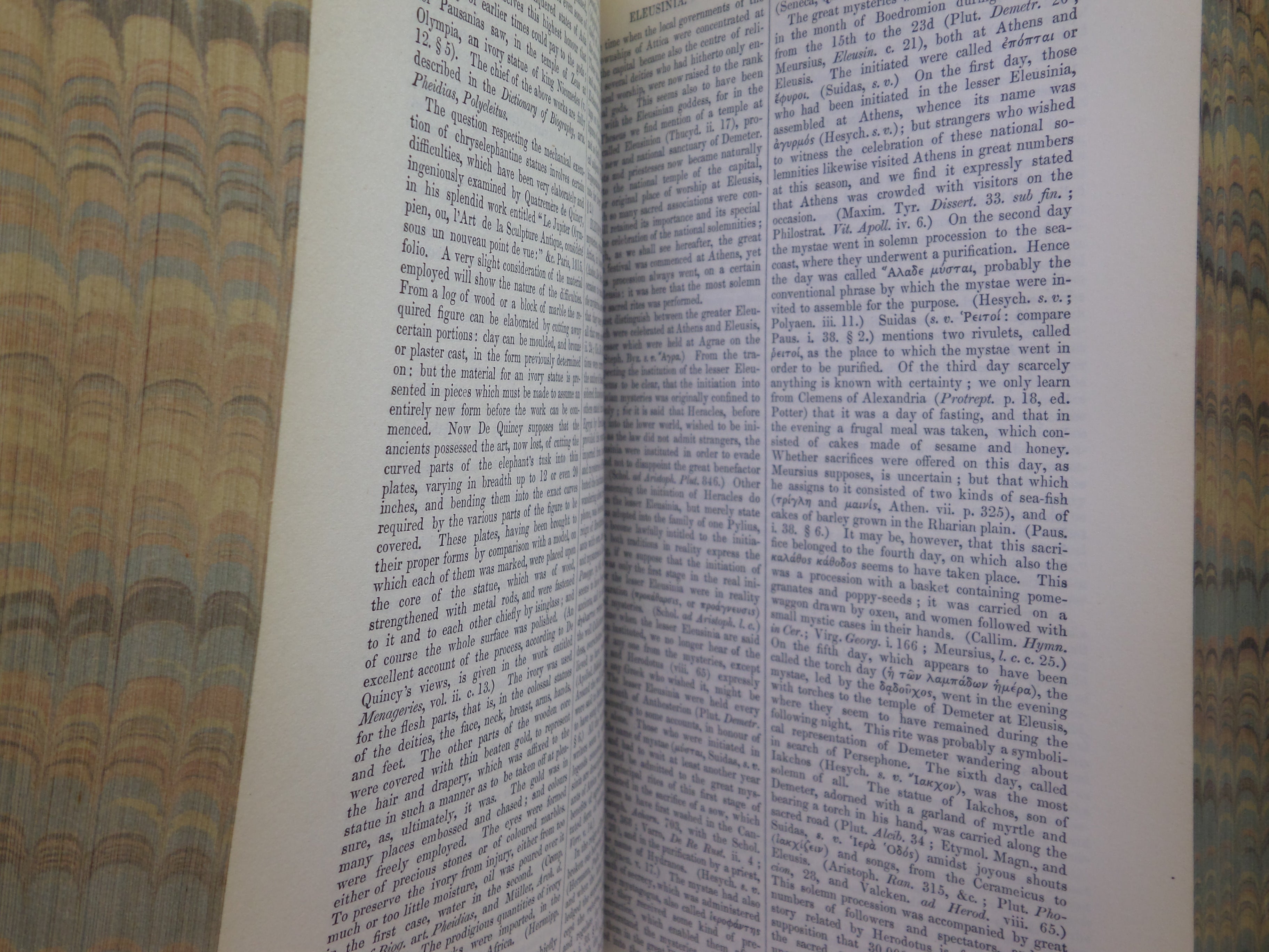 DICTIONARY OF GREEK AND ROMAN ANTIQUITIES BY WILLIAM SMITH 1859 LEATHER BINDING