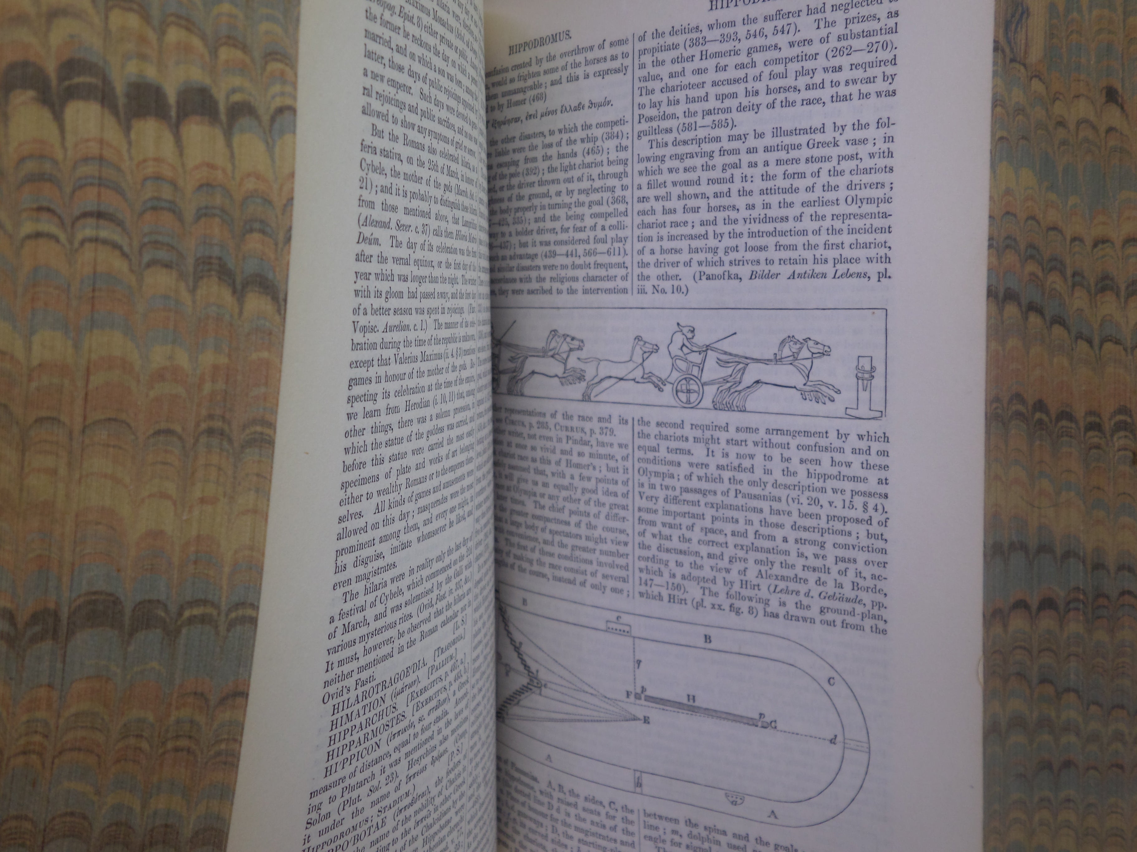 DICTIONARY OF GREEK AND ROMAN ANTIQUITIES BY WILLIAM SMITH 1859 LEATHER BINDING