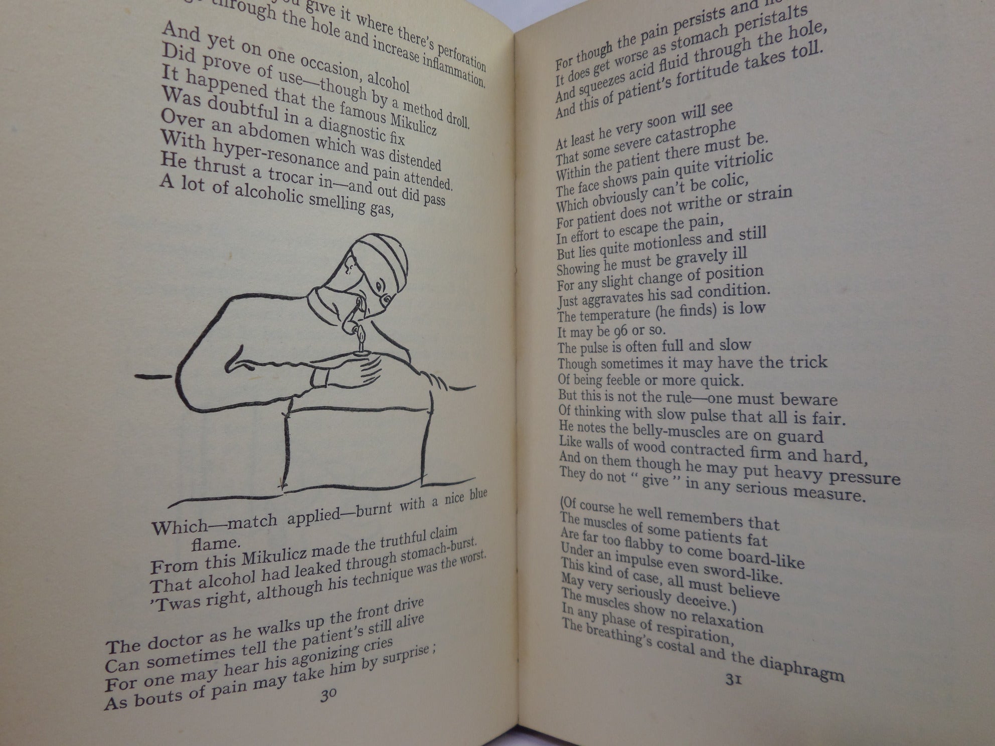 THE DIAGNOSIS OF THE ACUTE ABDOMEN IN RHYME BY ZETA 1947 FIRST EDITION