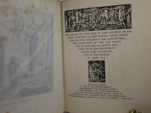 LE MORTE D'ARTHUR BY SIR THOMAS MALORY 1909 AUBREY BEARDSLEY SECOND EDITION