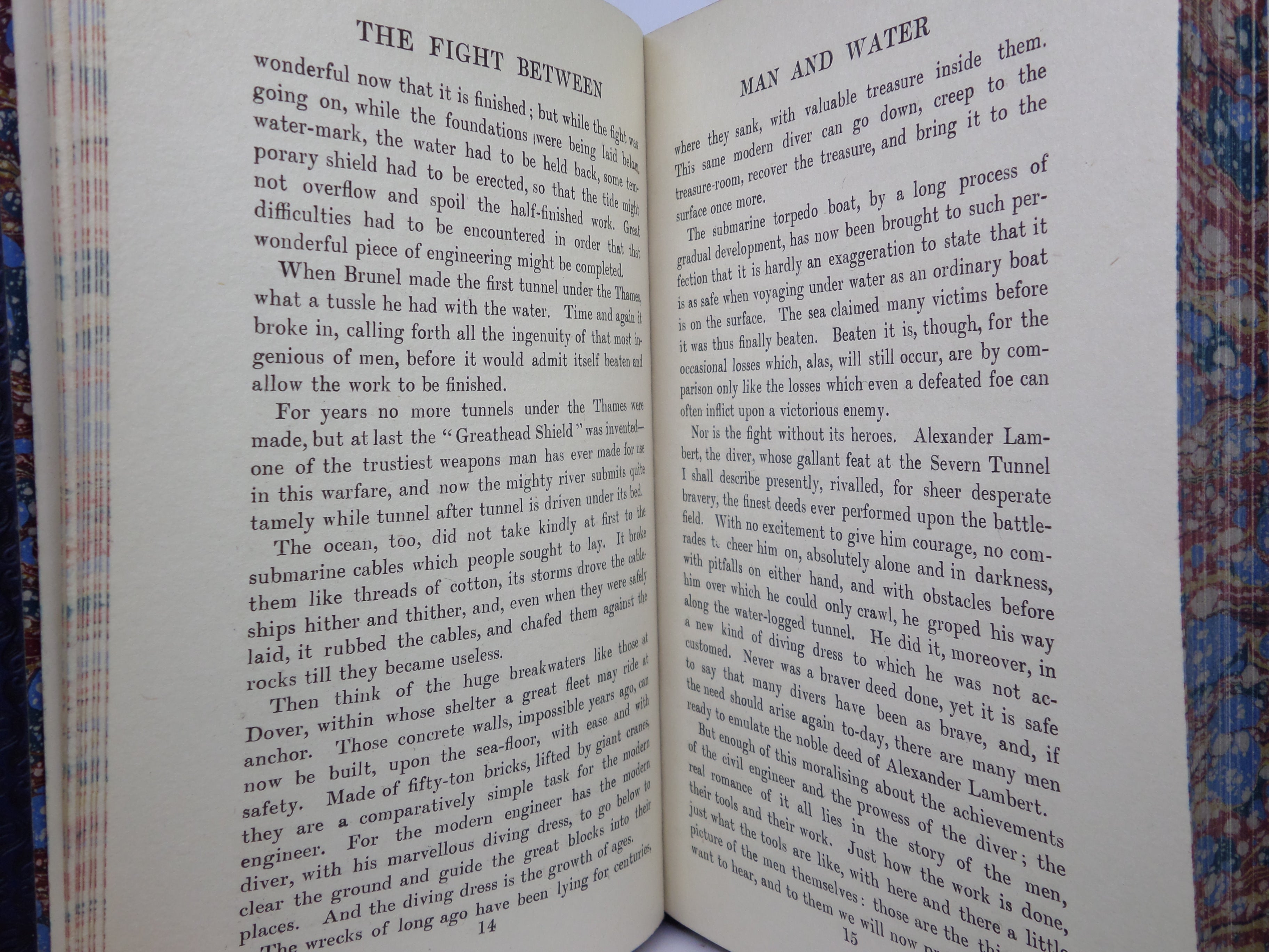 THE ROMANCE OF SUBMARINE ENGINEERING BY THOMAS CORBIN 1913 FIRST EDITION LEATHER BOUND BY RELFE