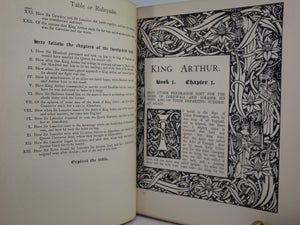 LE MORTE D'ARTHUR BY SIR THOMAS MALORY 1909 AUBREY BEARDSLEY SECOND EDITION