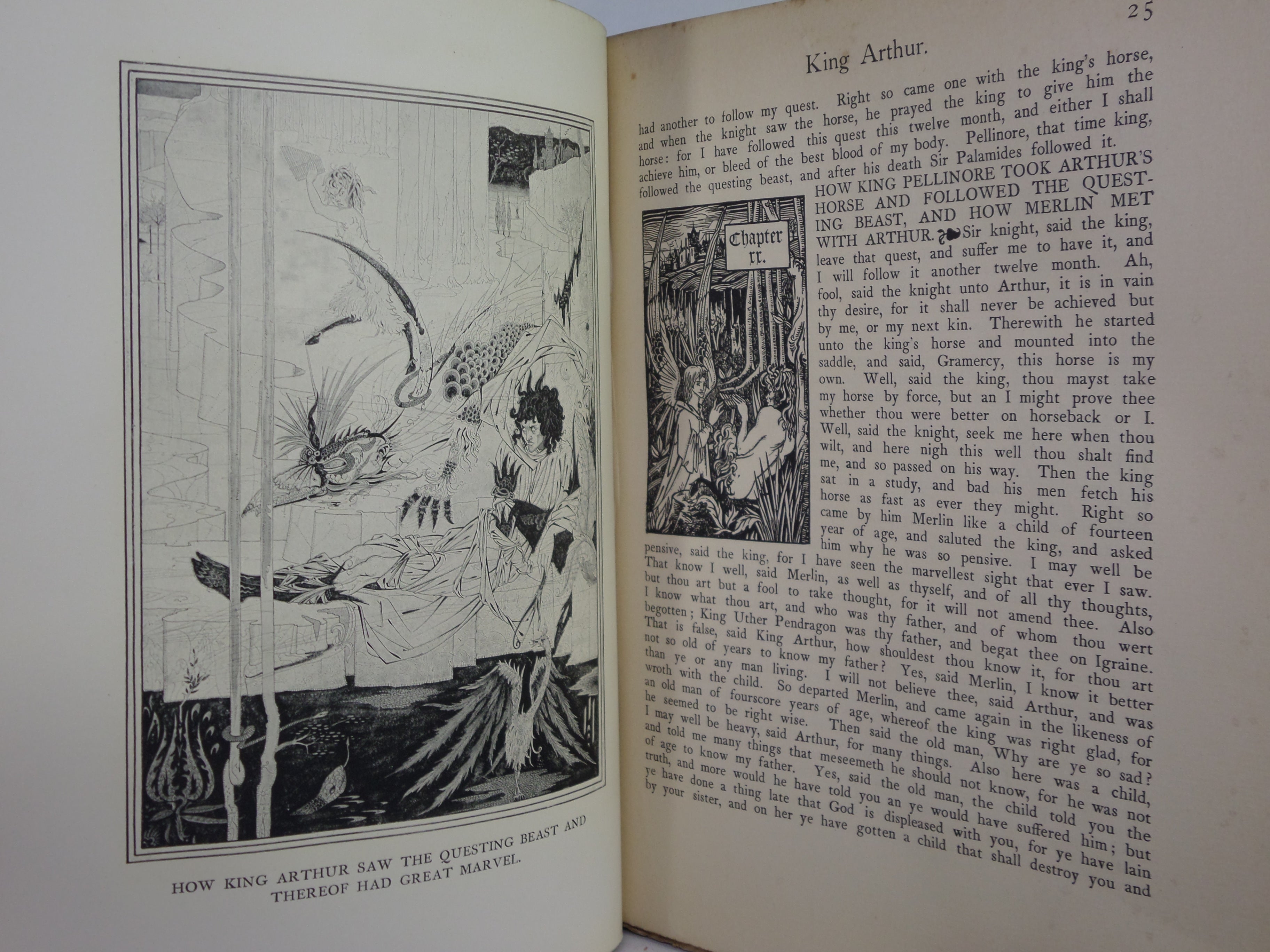 LE MORTE D'ARTHUR BY SIR THOMAS MALORY 1909 AUBREY BEARDSLEY SECOND EDITION