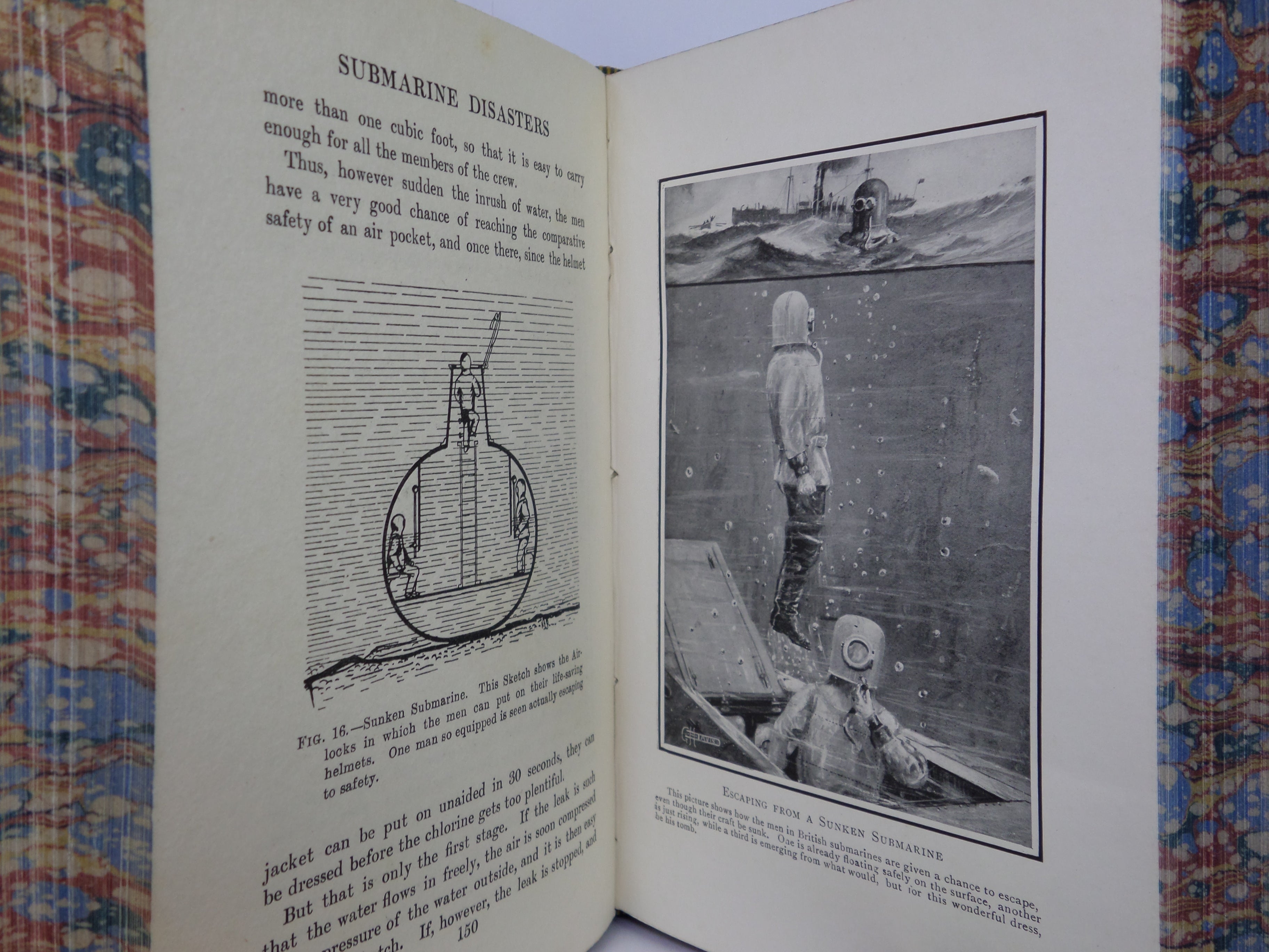 THE ROMANCE OF SUBMARINE ENGINEERING BY THOMAS CORBIN 1913 FIRST EDITION LEATHER BOUND BY RELFE