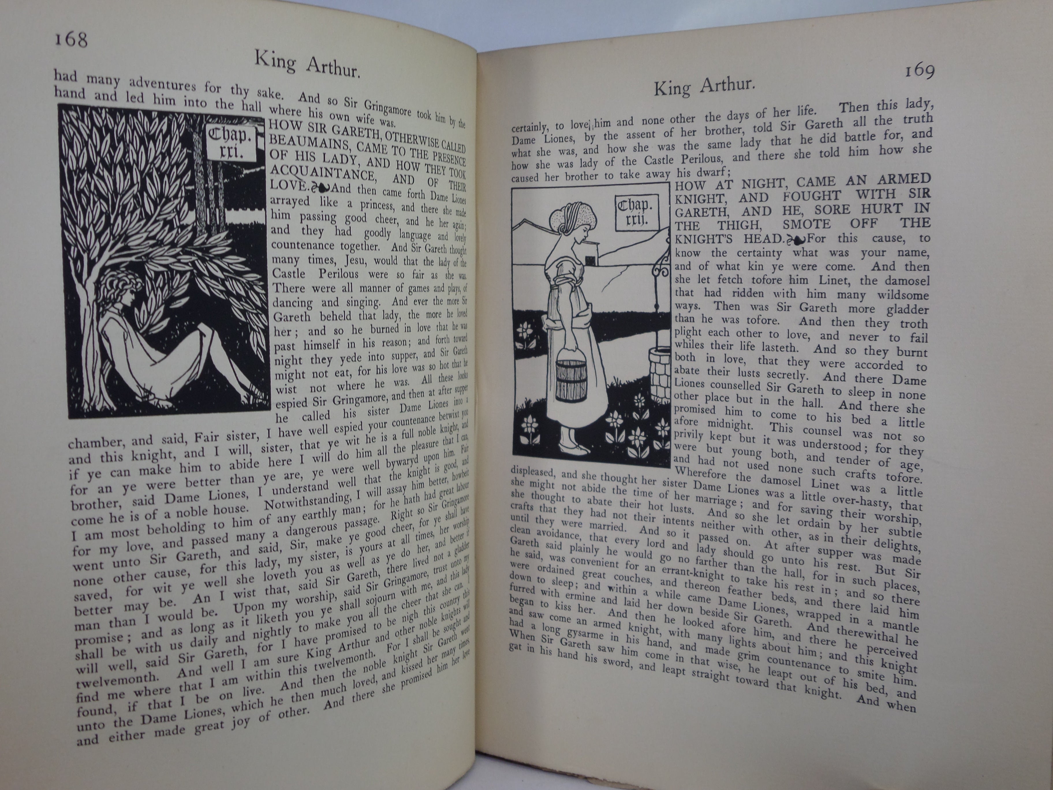 LE MORTE D'ARTHUR BY SIR THOMAS MALORY 1909 AUBREY BEARDSLEY SECOND EDITION