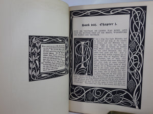 LE MORTE D'ARTHUR BY SIR THOMAS MALORY 1909 AUBREY BEARDSLEY SECOND EDITION