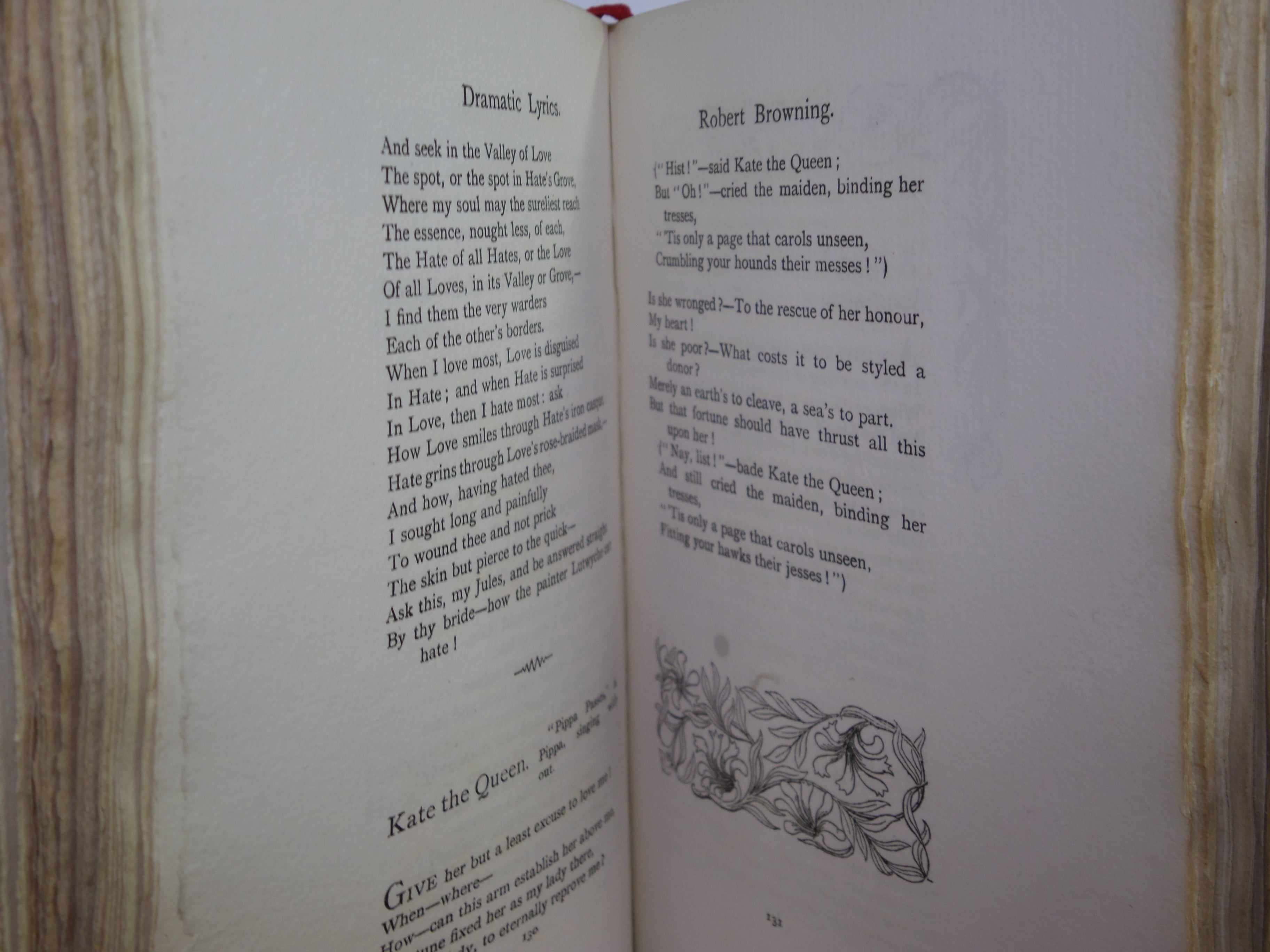 THE LYRIC POEMS OF ROBERT BROWNING EDITED BY ERNEST RHYS C.1895 FINE BINDING