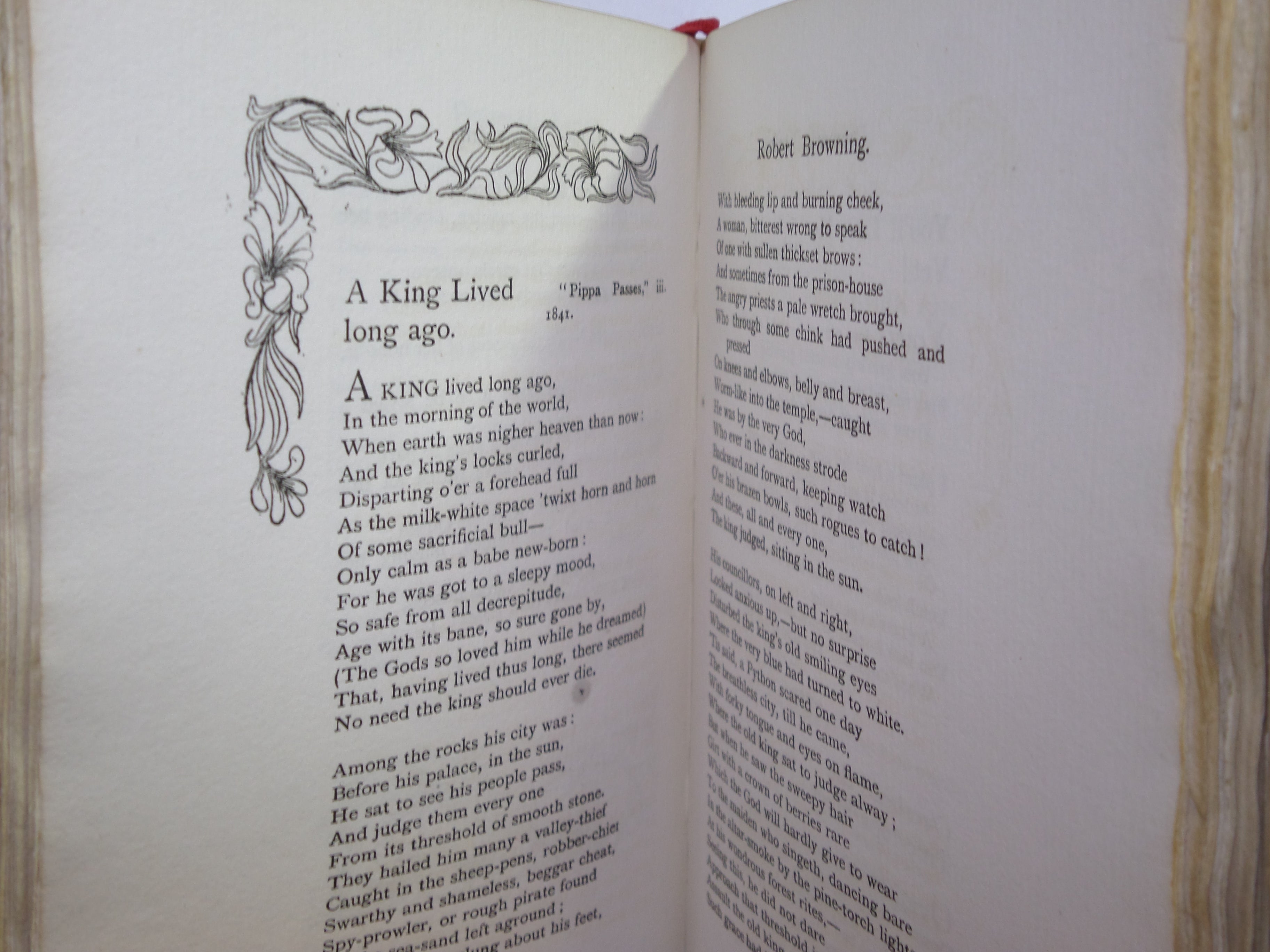 THE LYRIC POEMS OF ROBERT BROWNING EDITED BY ERNEST RHYS C.1895 FINE BINDING