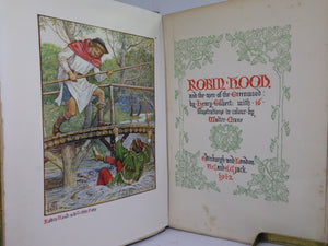 ROBIN HOOD BY HENRY GILBERT 1912 ILLUSTRATED BY WALTER CRANE