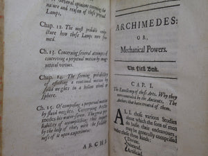 MATHEMATICAL MAGICK THE WONDERS PERFORMED BY MECHANICAL GEOMETRY 1691 JOHN WILKINS