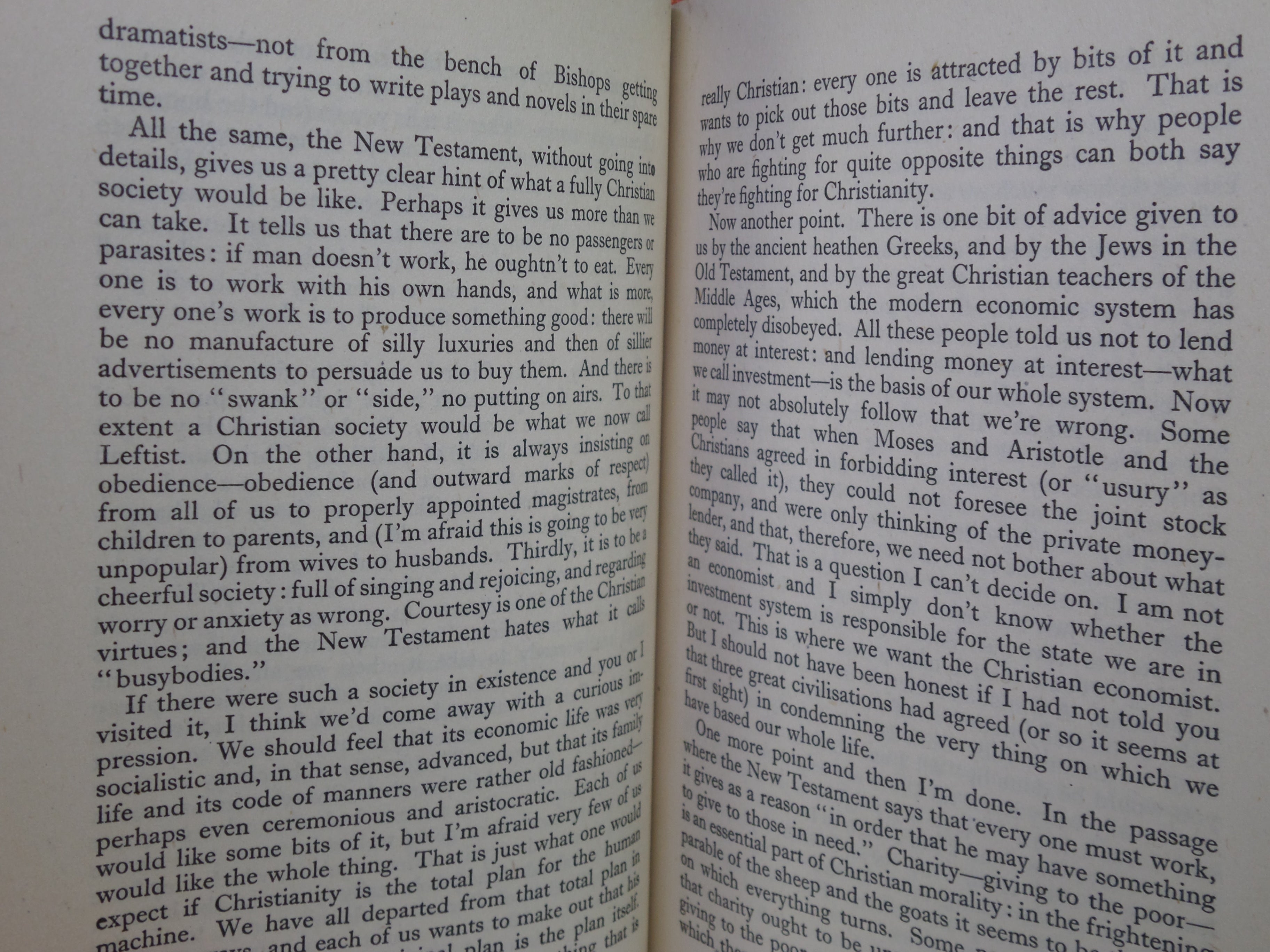 CHRISTIAN BEHAVIOUR BY C. S. LEWIS 1943 FIRST EDITION