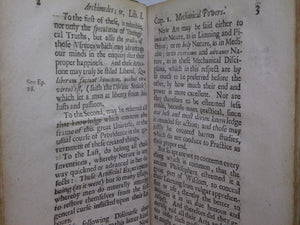 MATHEMATICAL MAGICK THE WONDERS PERFORMED BY MECHANICAL GEOMETRY 1691 JOHN WILKINS