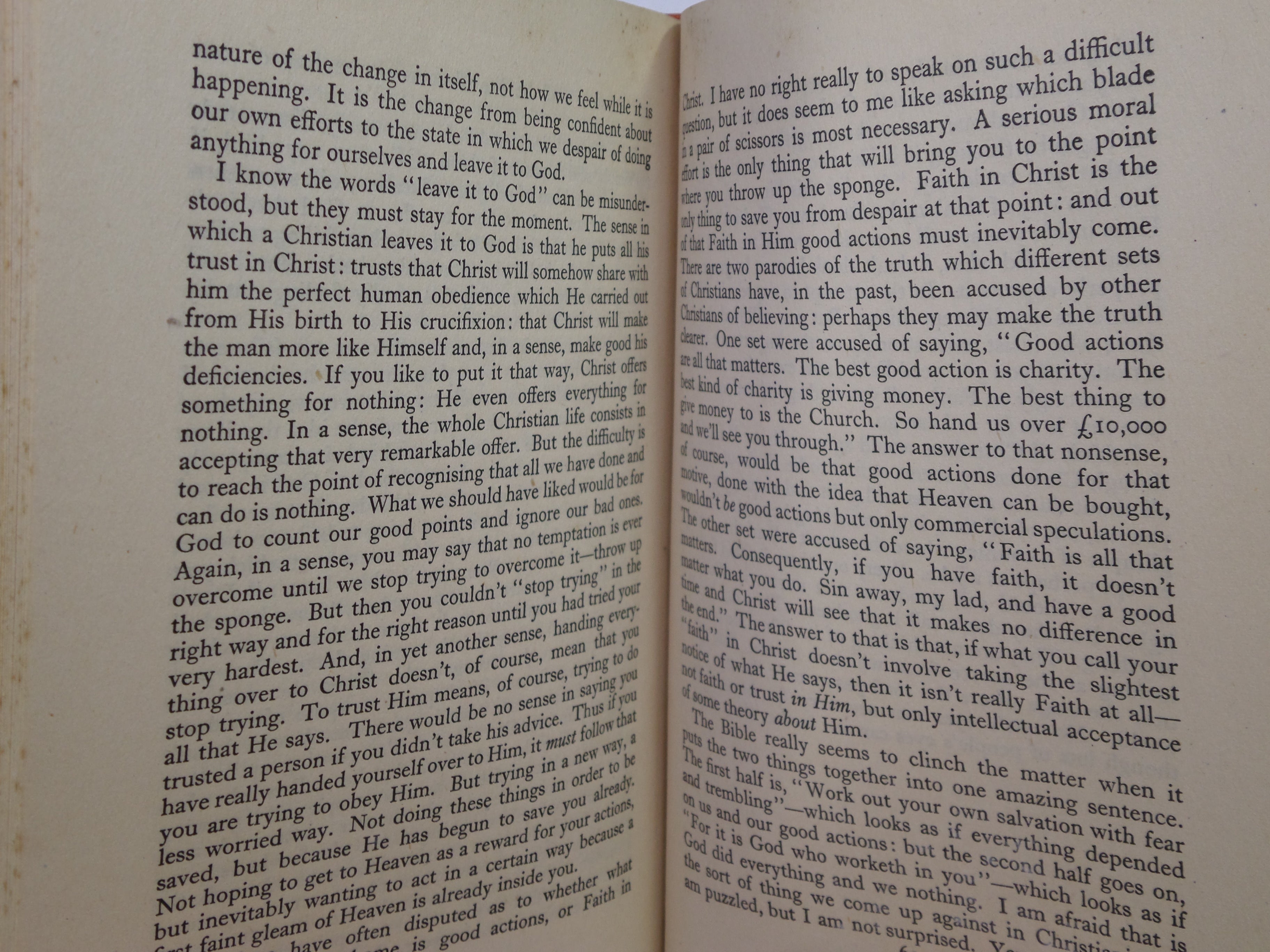 CHRISTIAN BEHAVIOUR BY C. S. LEWIS 1943 FIRST EDITION