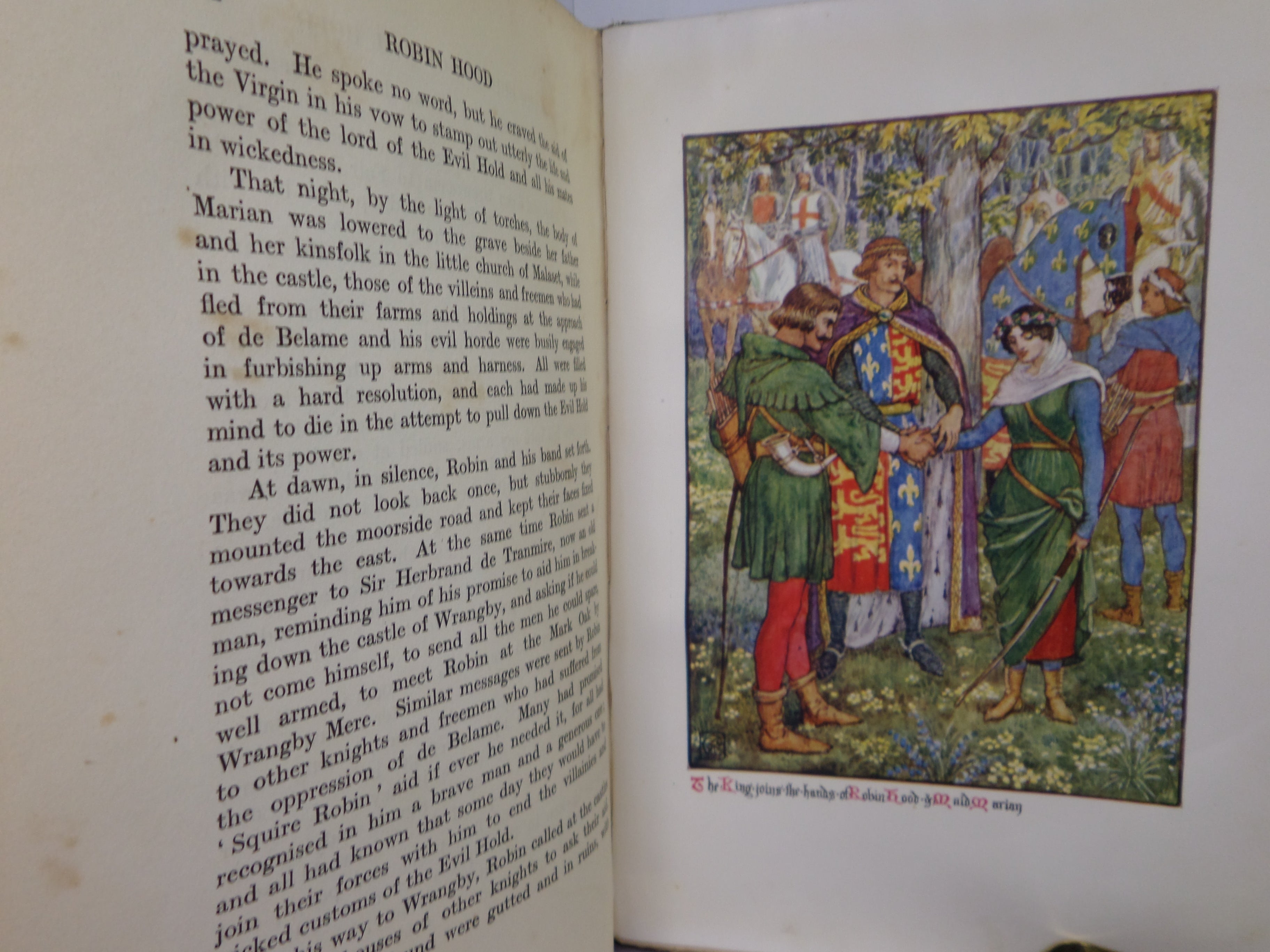 ROBIN HOOD BY HENRY GILBERT 1912 ILLUSTRATED BY WALTER CRANE