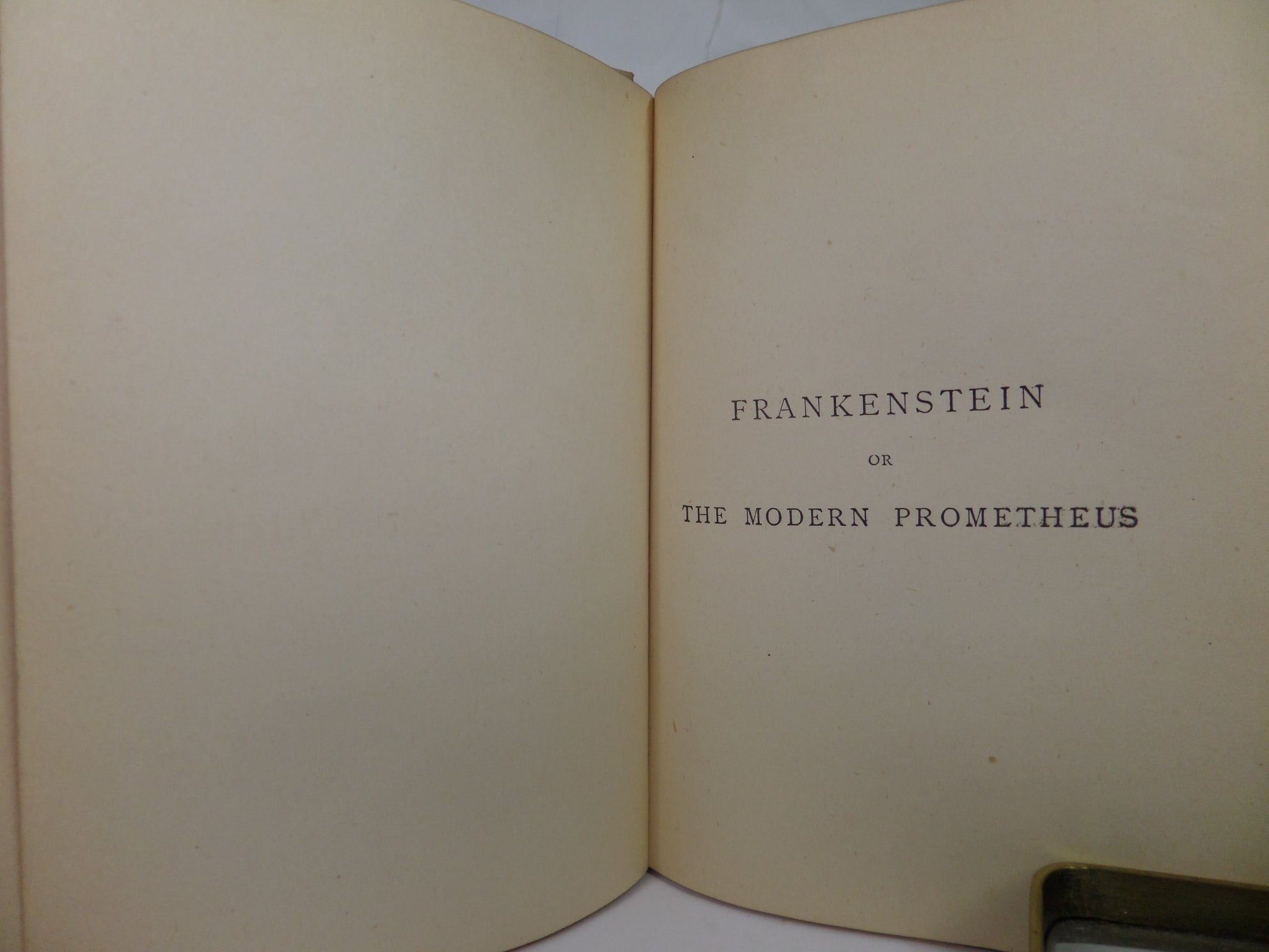 FRANKENSTEIN OR THE MODERN PROMETHEUS BY MARY SHELLEY 1891